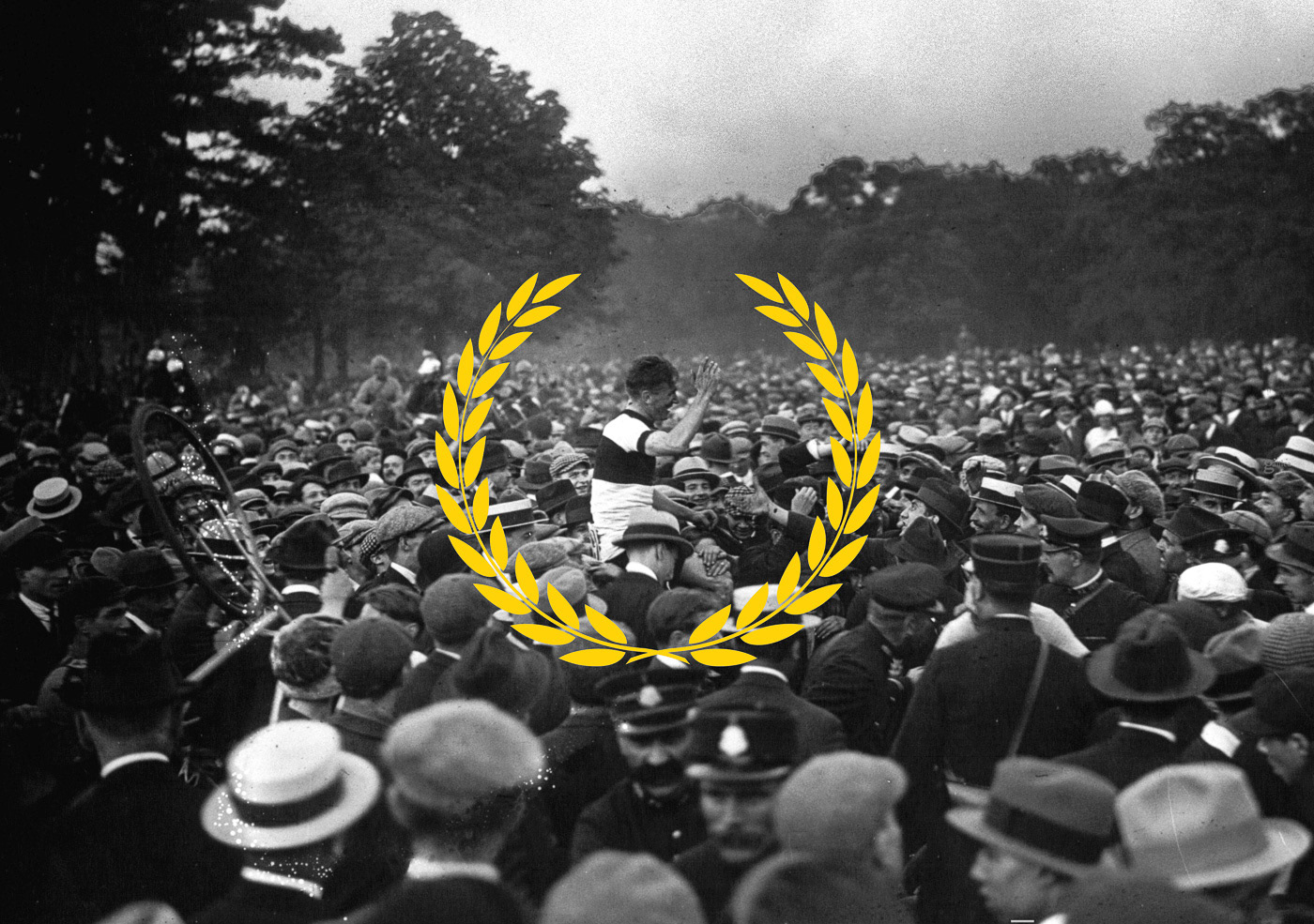 Great crowd surrounding a Belgian Tour Winner