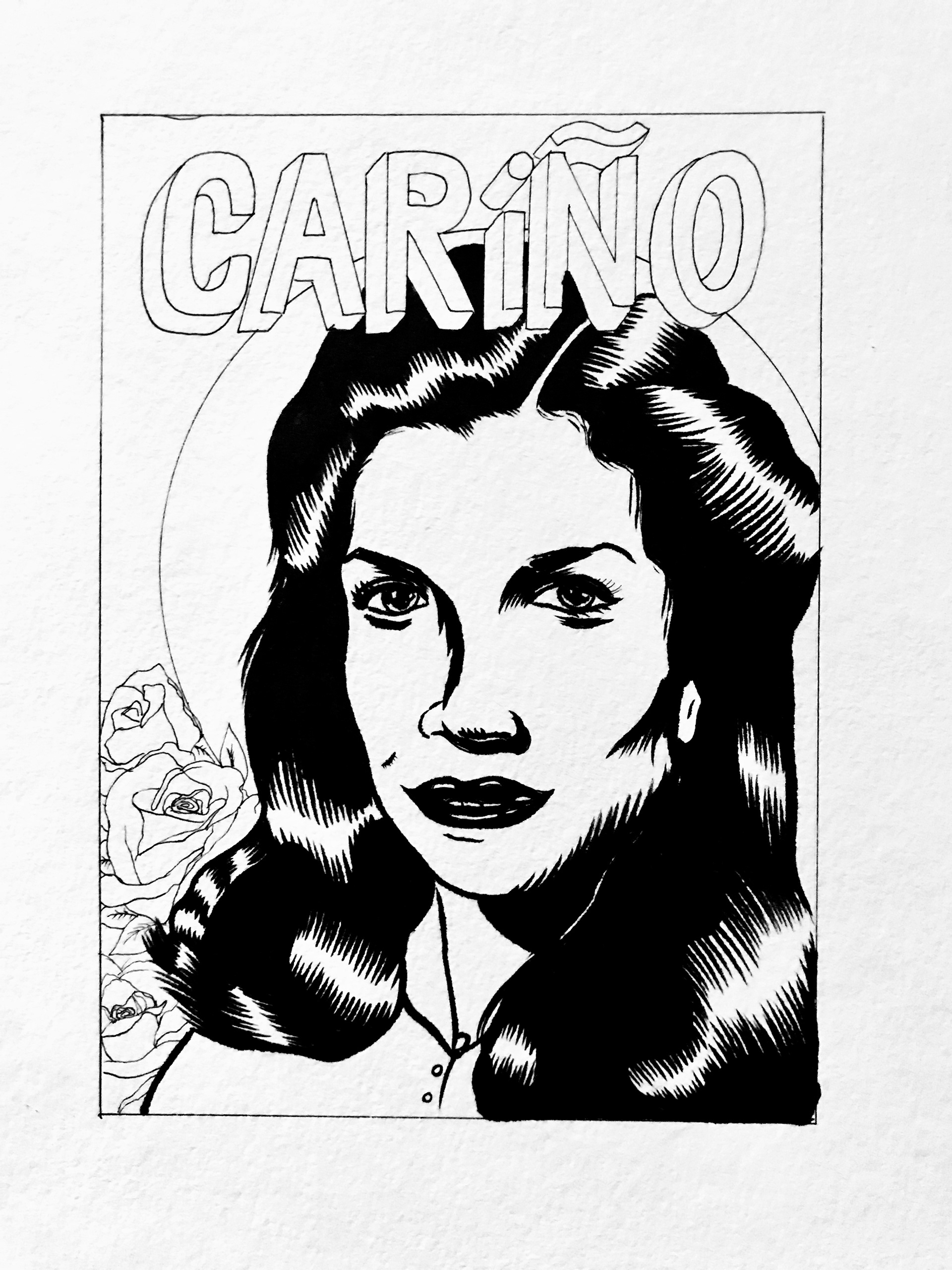 Marker and ink.