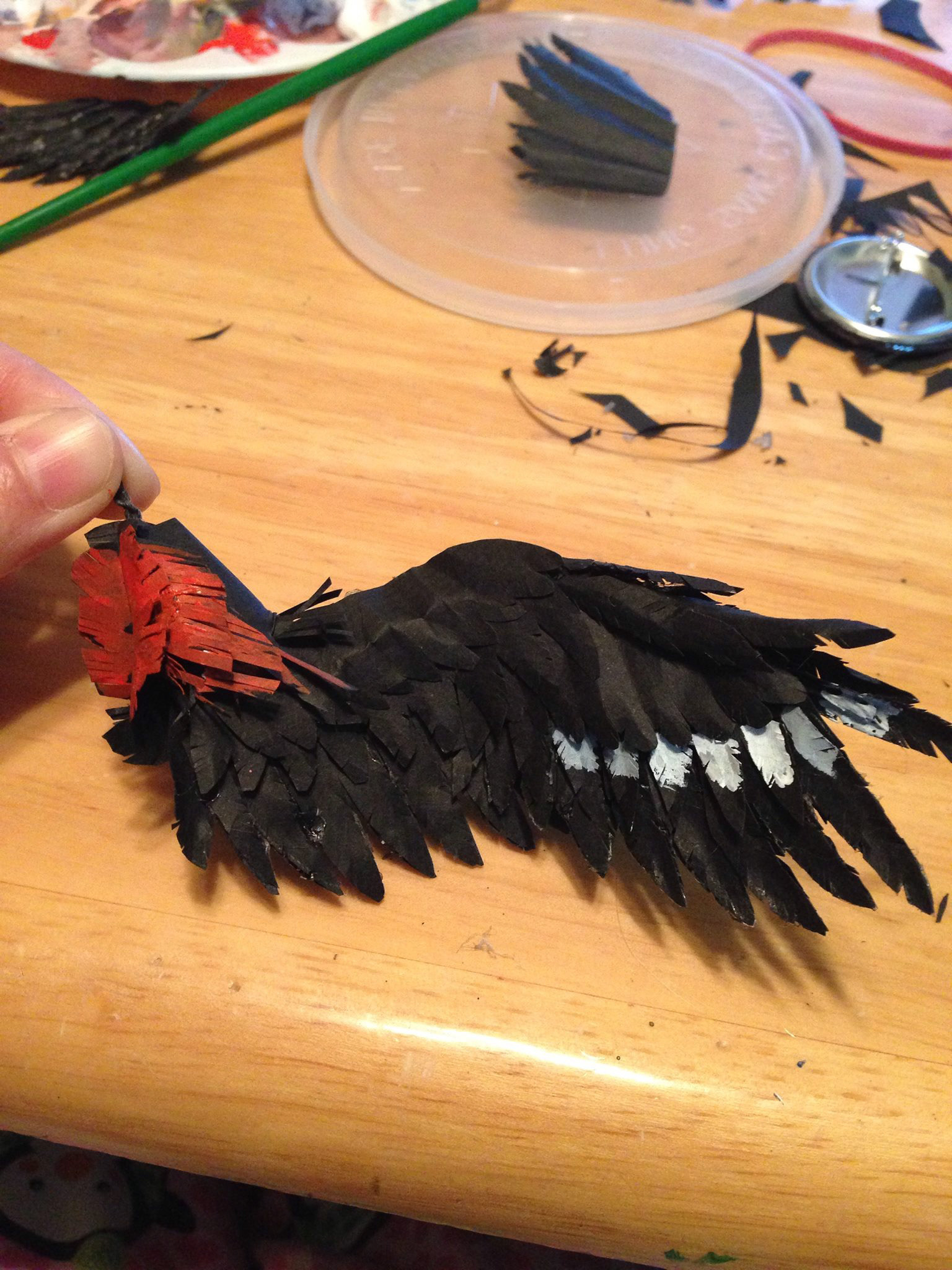 Step 5: Add red accents