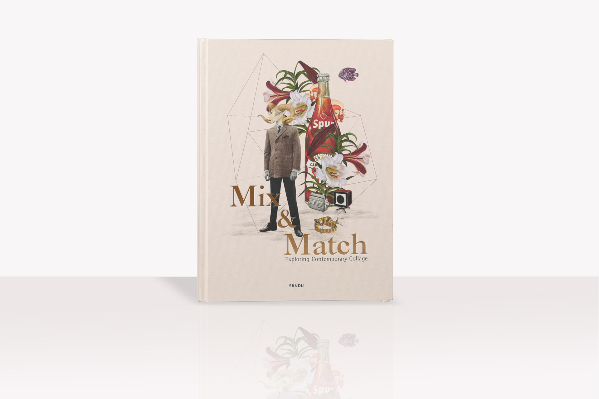 The book showcases collage works from over 30 leading artists in the field from around the world, ranging from artistic pieces, editorial design, book covers and inspired advertising