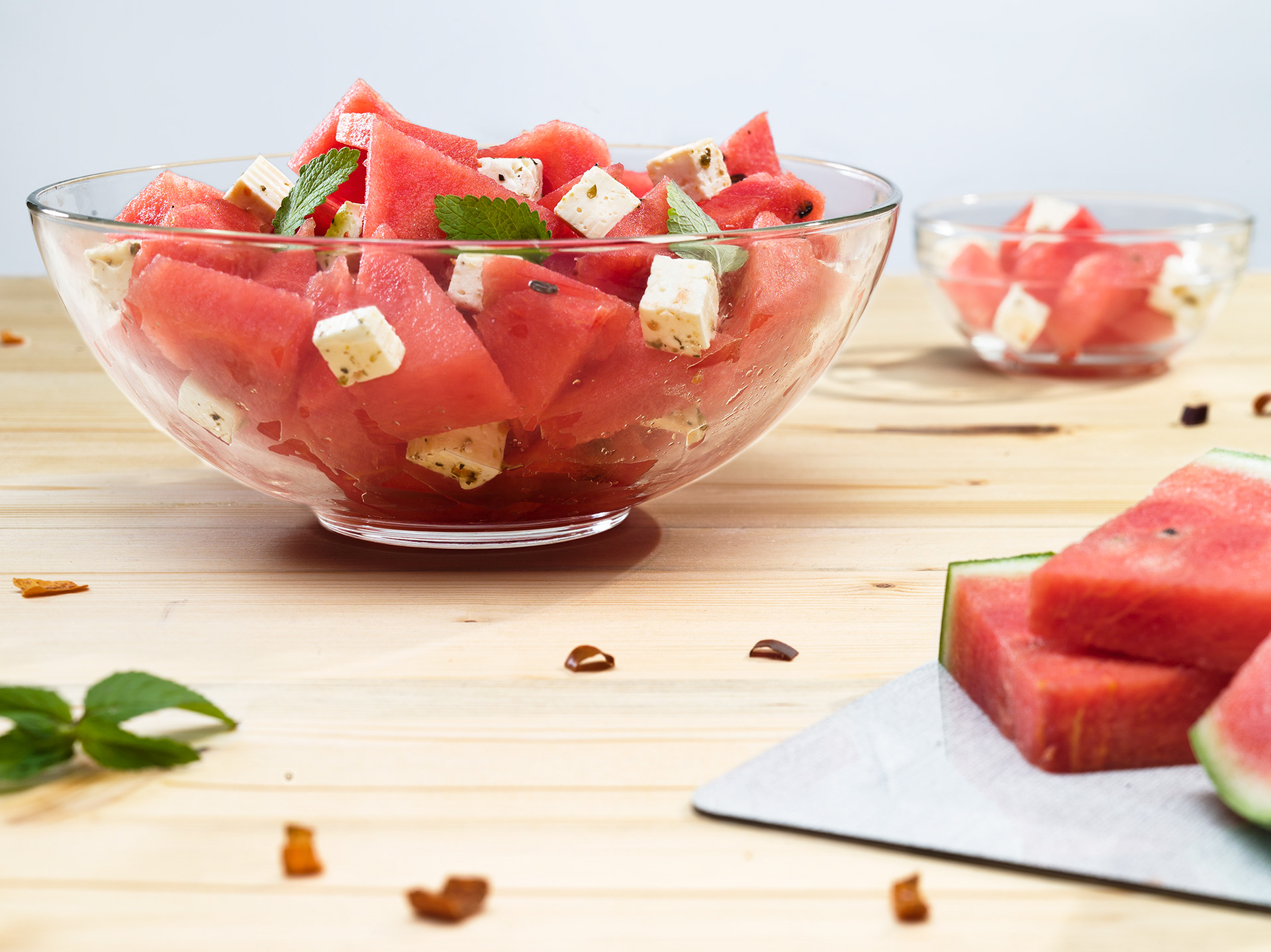 Wassermelone-Feta Salat
