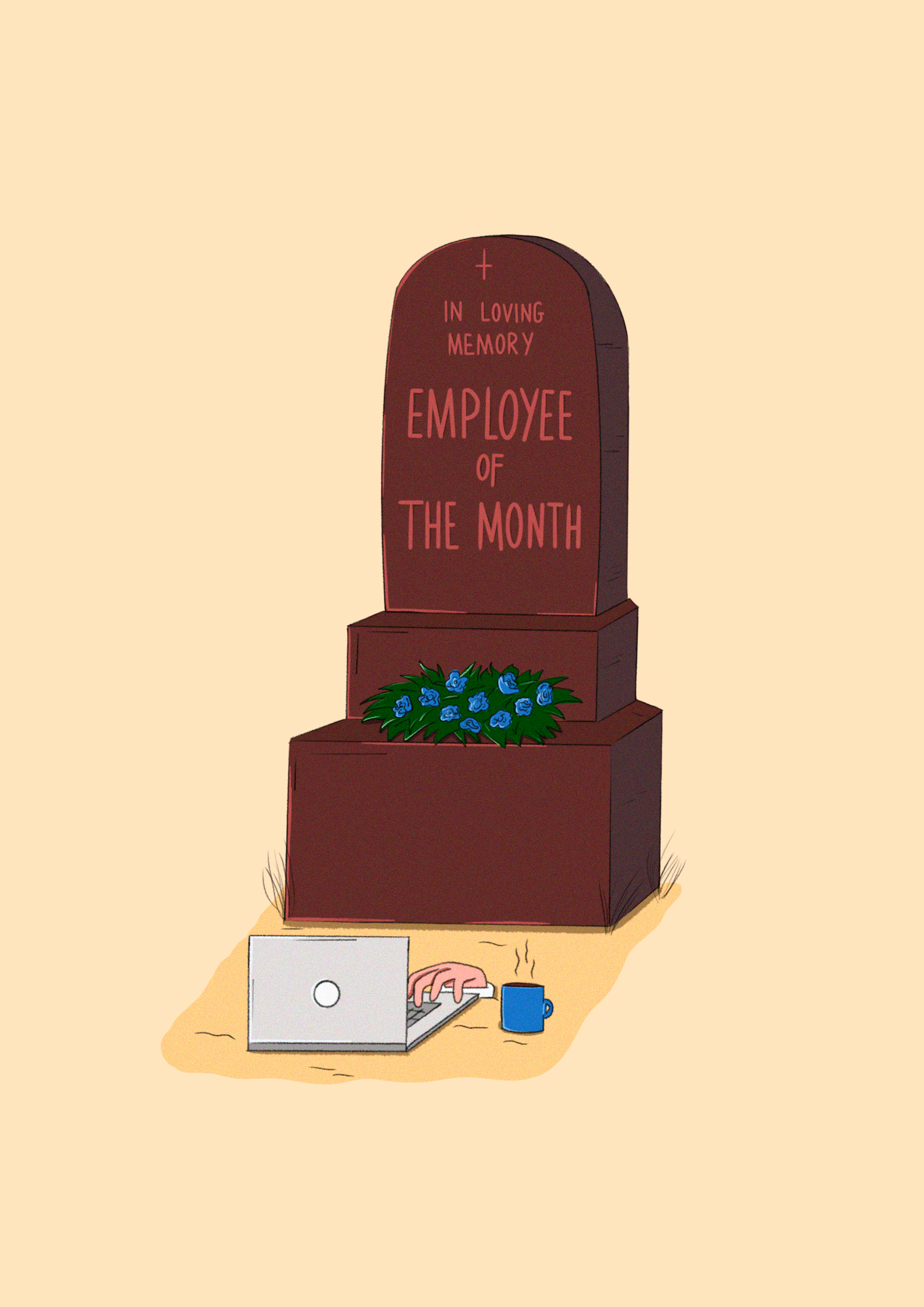 Illustration about people who are retired, who still work