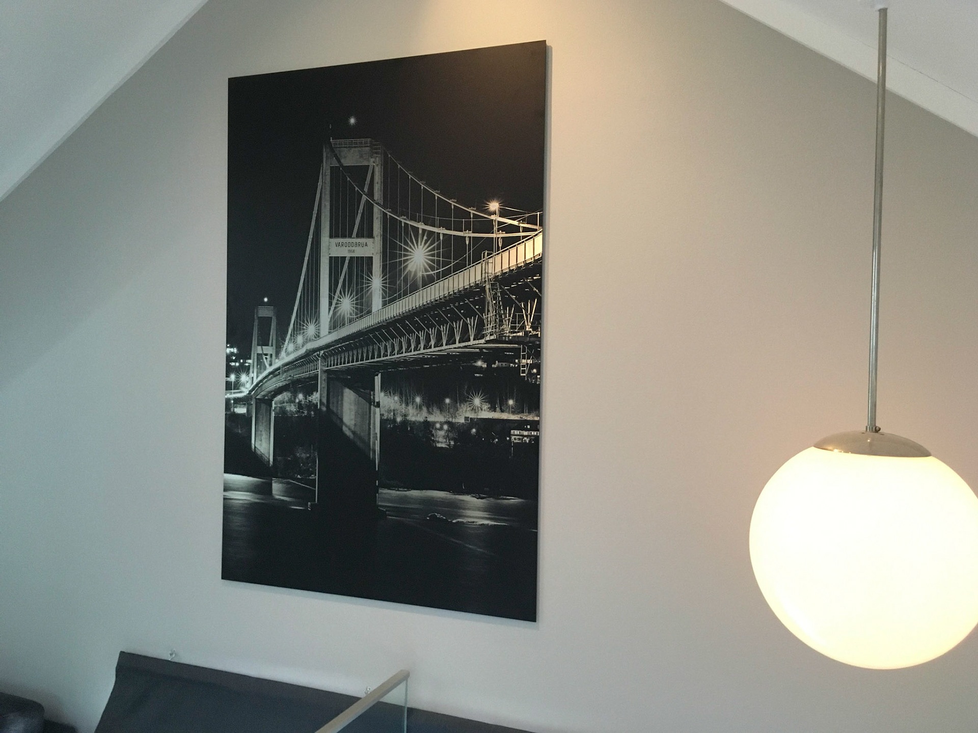 Vaorddbrua på børstet aluminium 120x80