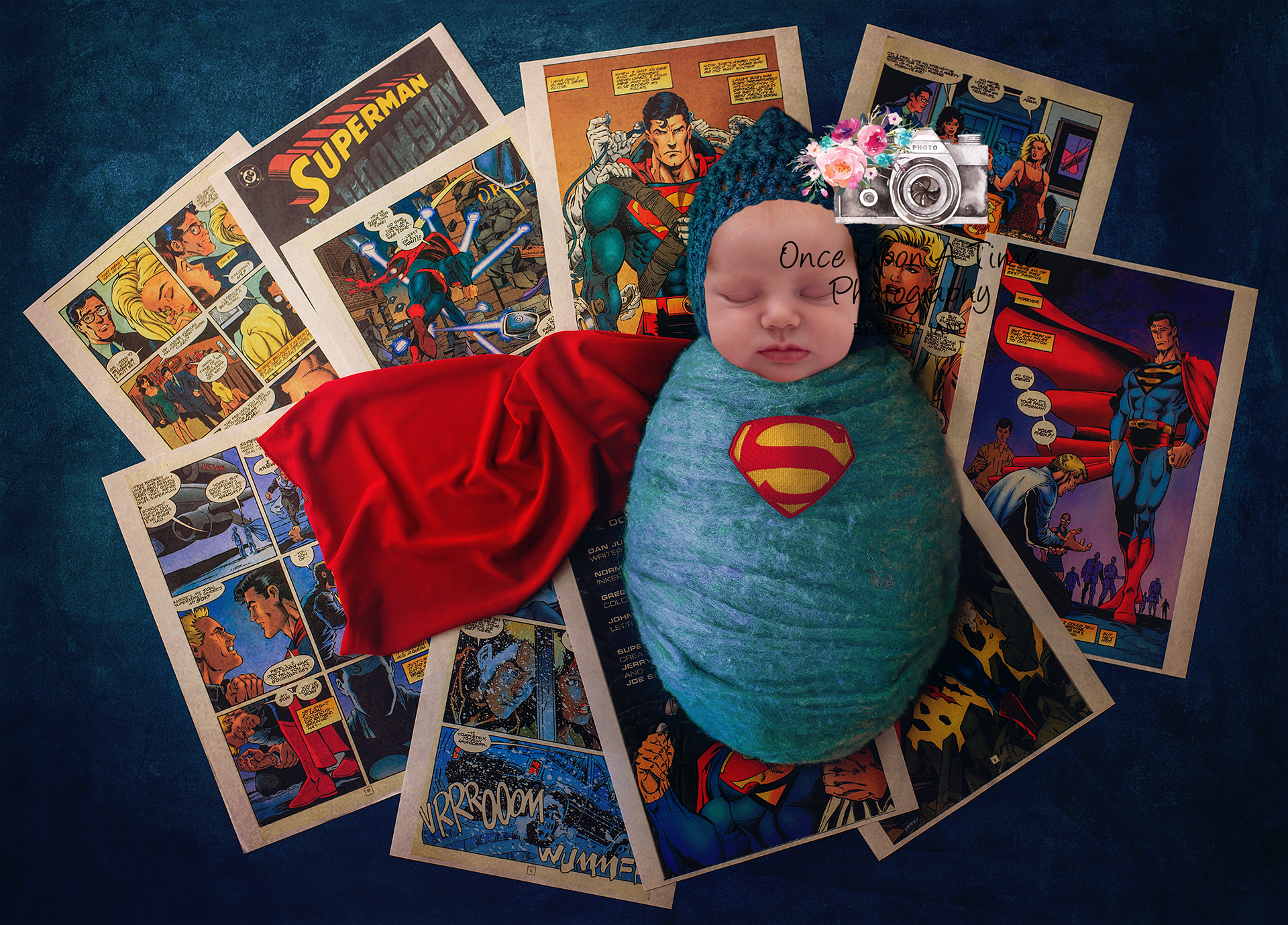 Superman Newborn Photography Worcestershire