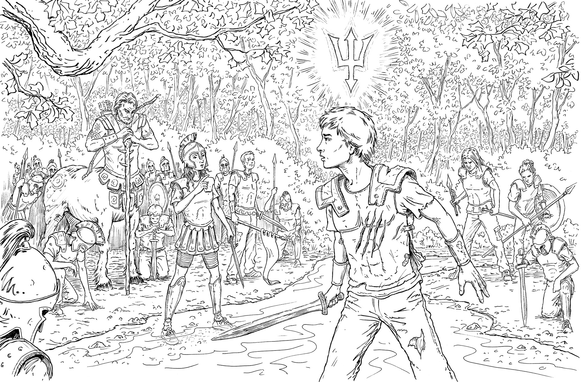 Download Keith Robinson Illustration The Percy Jackson Coloring Book