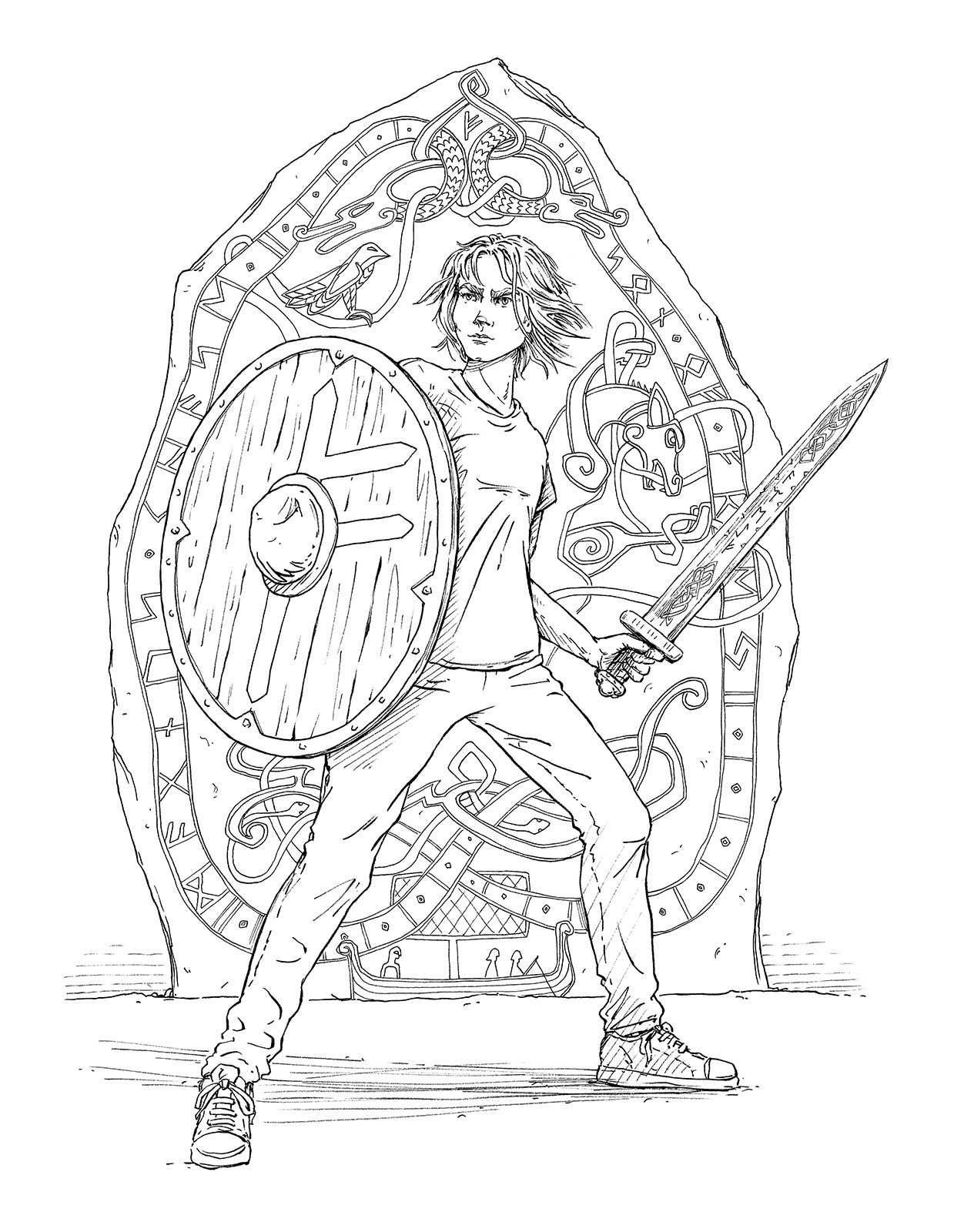 Download Keith Robinson Illustration The Magnus Chase Coloring Book