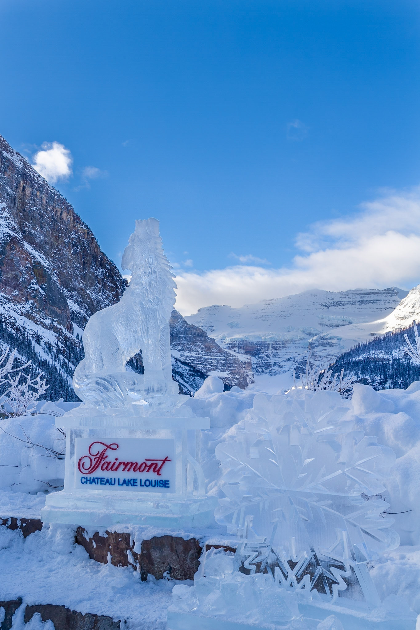 Ice Carvings at Lake Louise