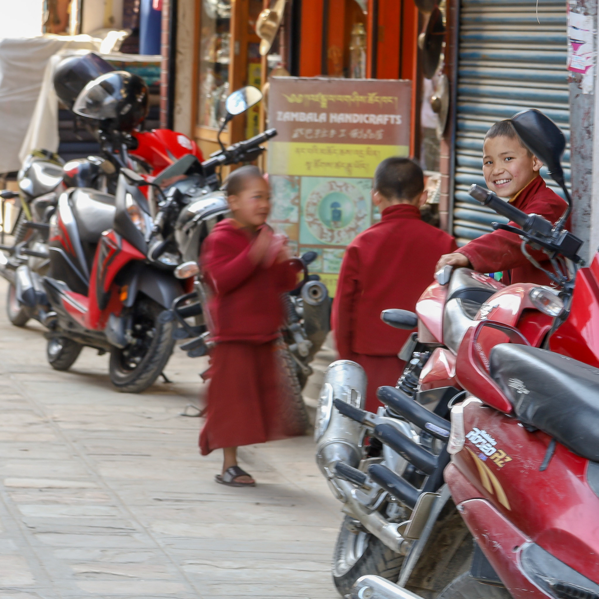 Playin' in the street - Kathmandu, Nepal