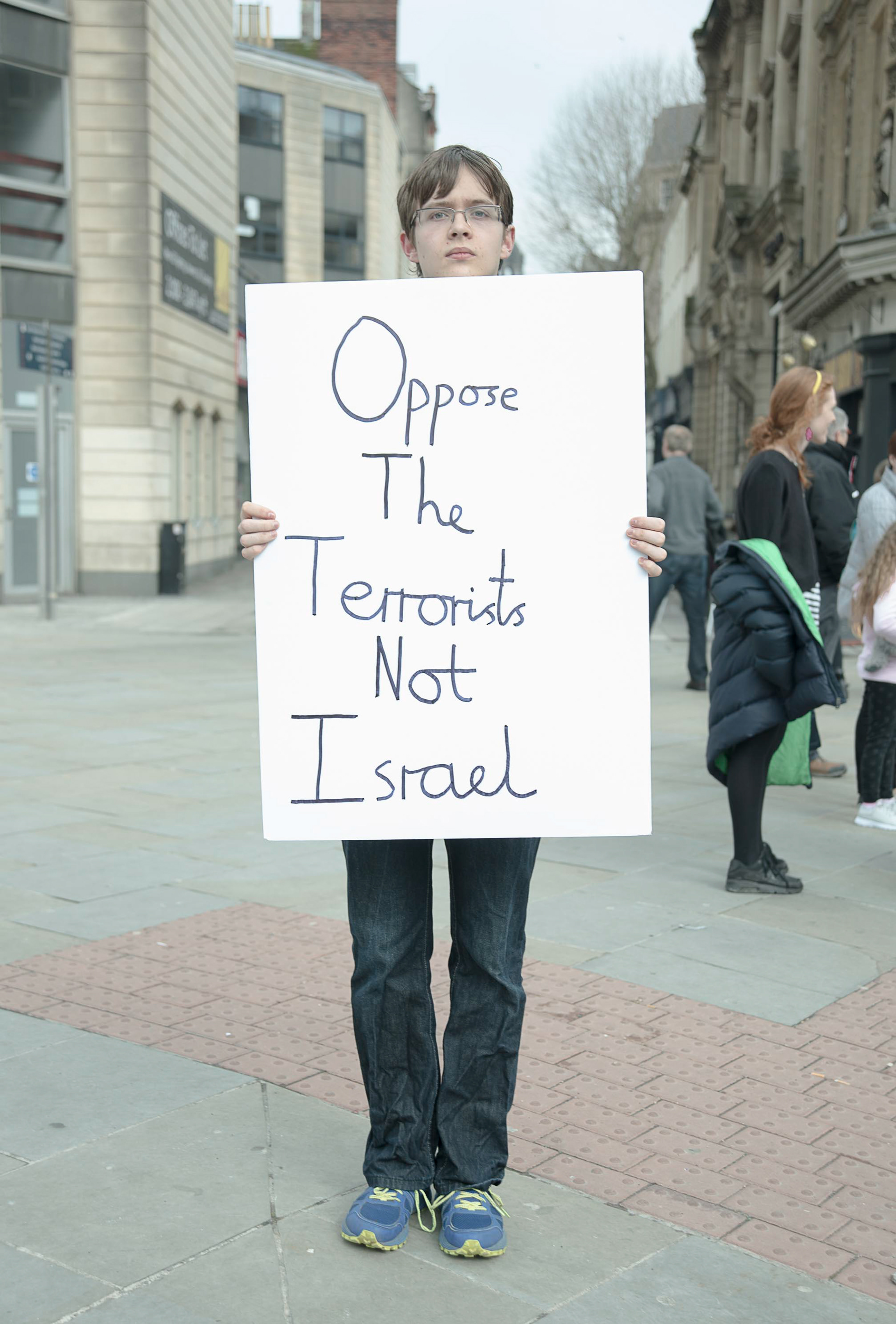 Pro Israel demonstrator, Bristol