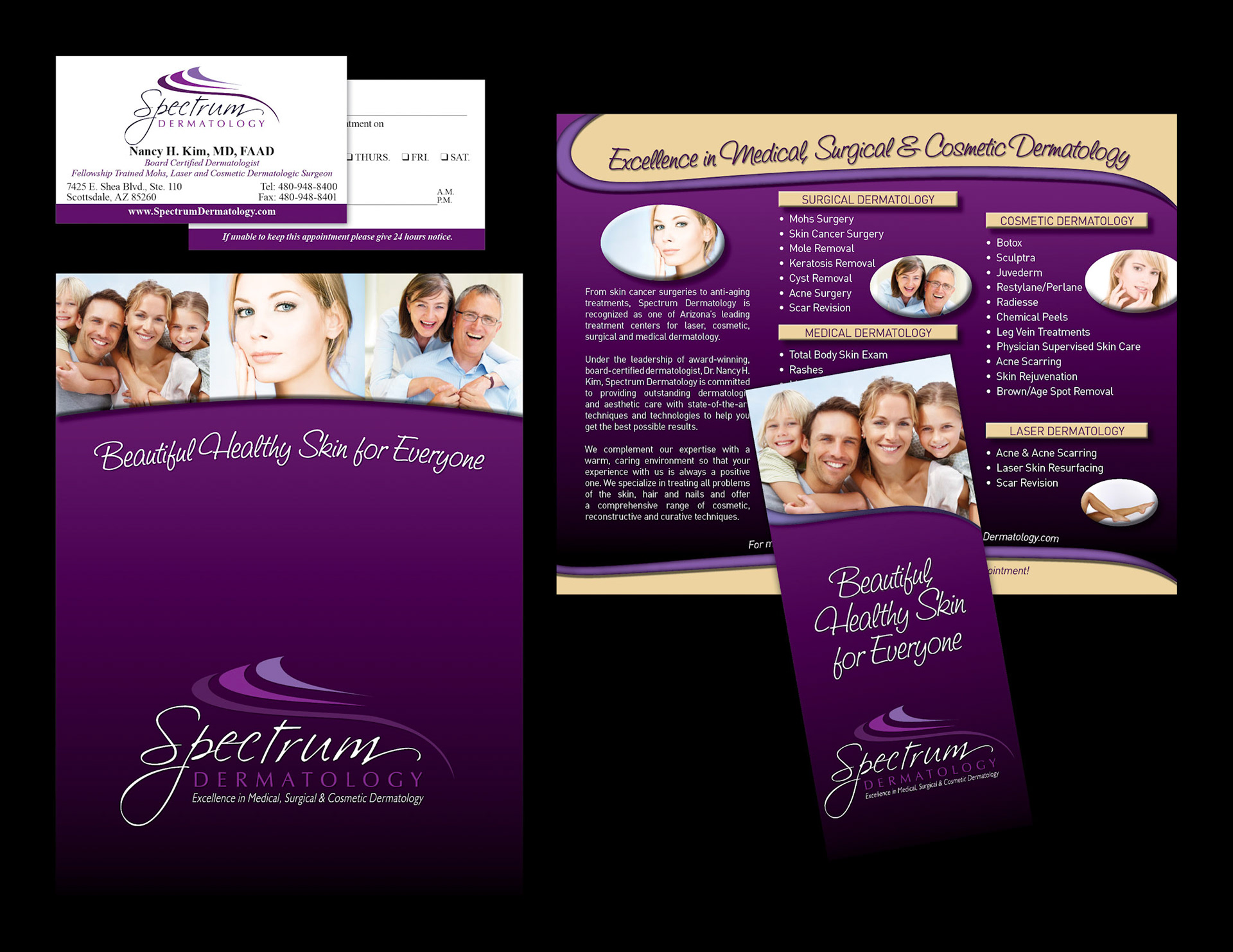 Business Card, Pocket Folder and Brochure