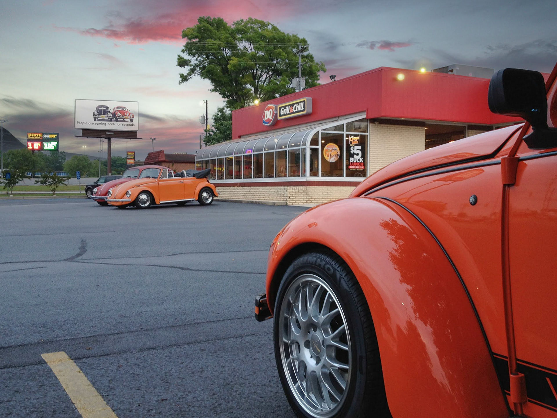 Volkswagens at Dairy Queen
