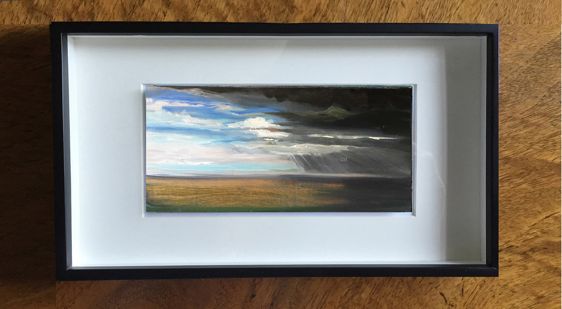 "Clearing" Oil On Wood Panel, 6" x 12", 2016 