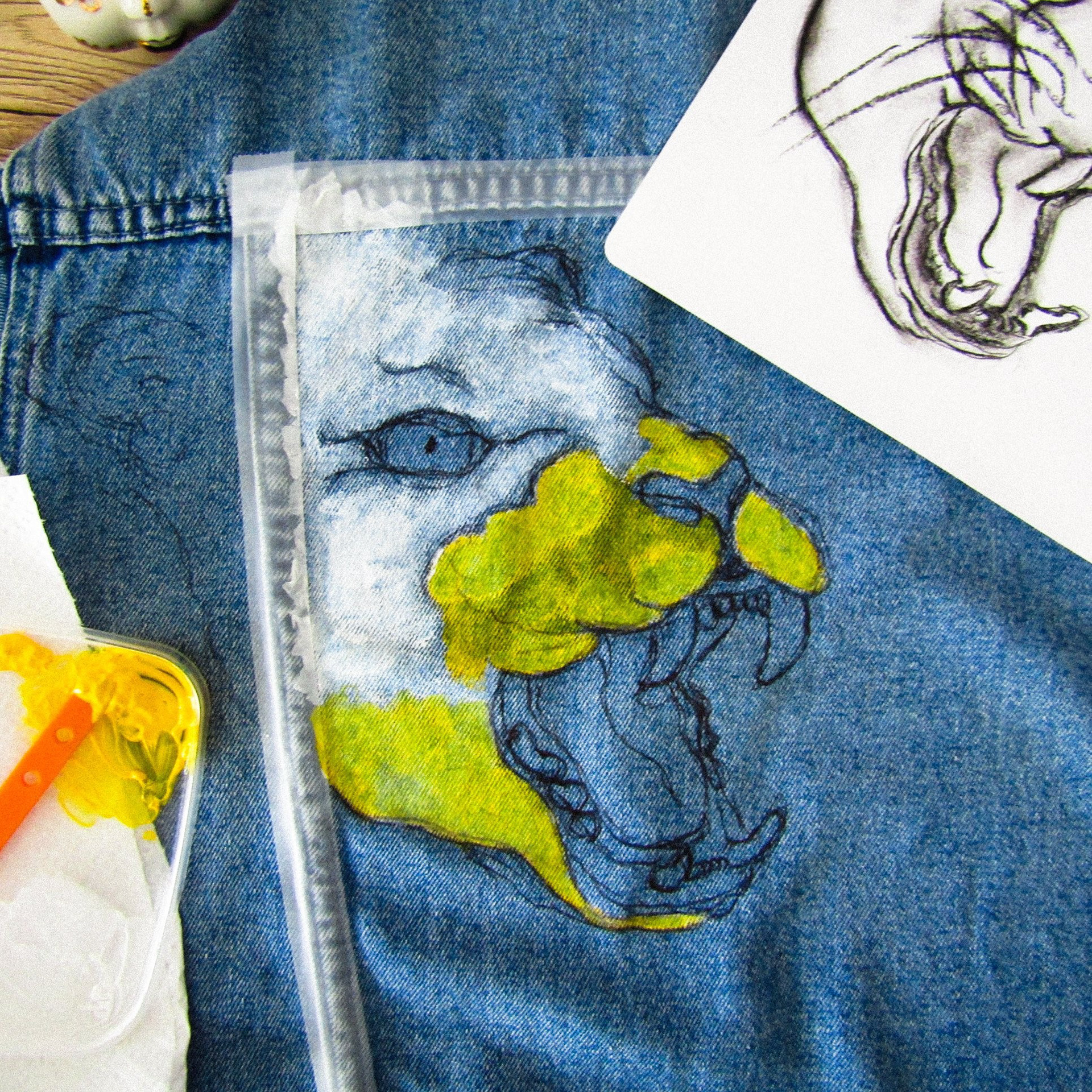 leopard illo process - 2