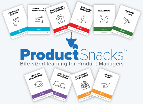 ProductSnacks bite-sized educational cards for learning about product management