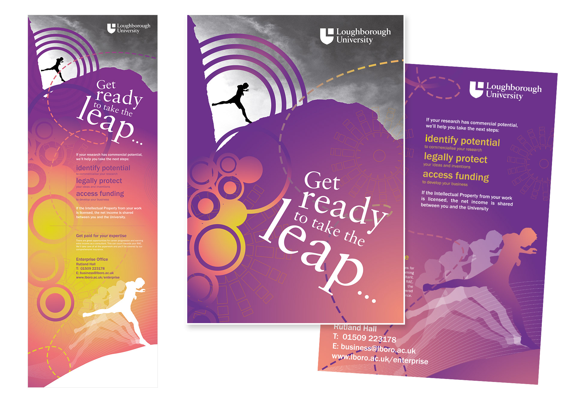 Banner and Leaflet Design for Loughborough Enterprise Centre