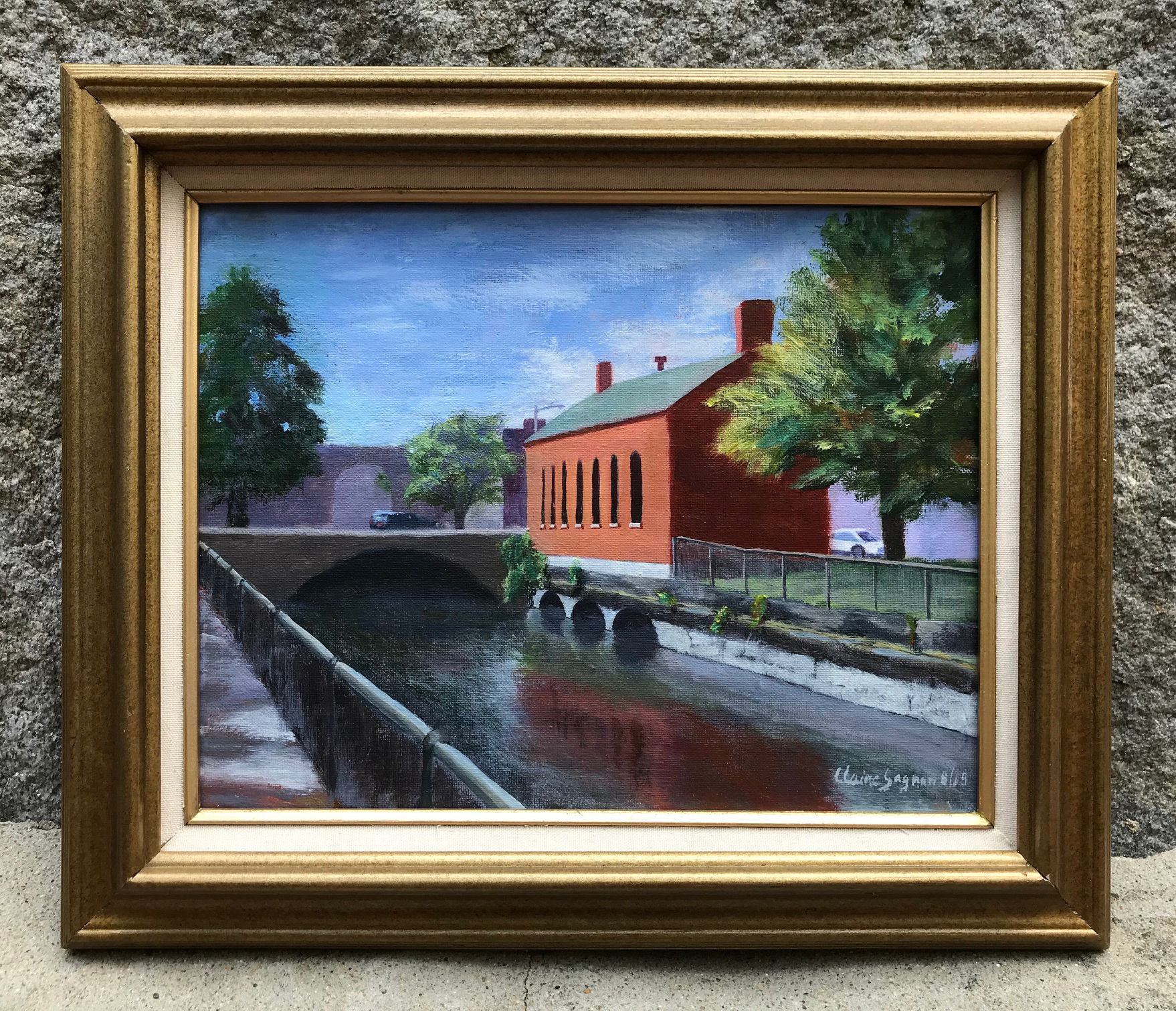 Claire Gagnon, Lucy Larcon Park, Acrylic, 11" x 14", Price: $525