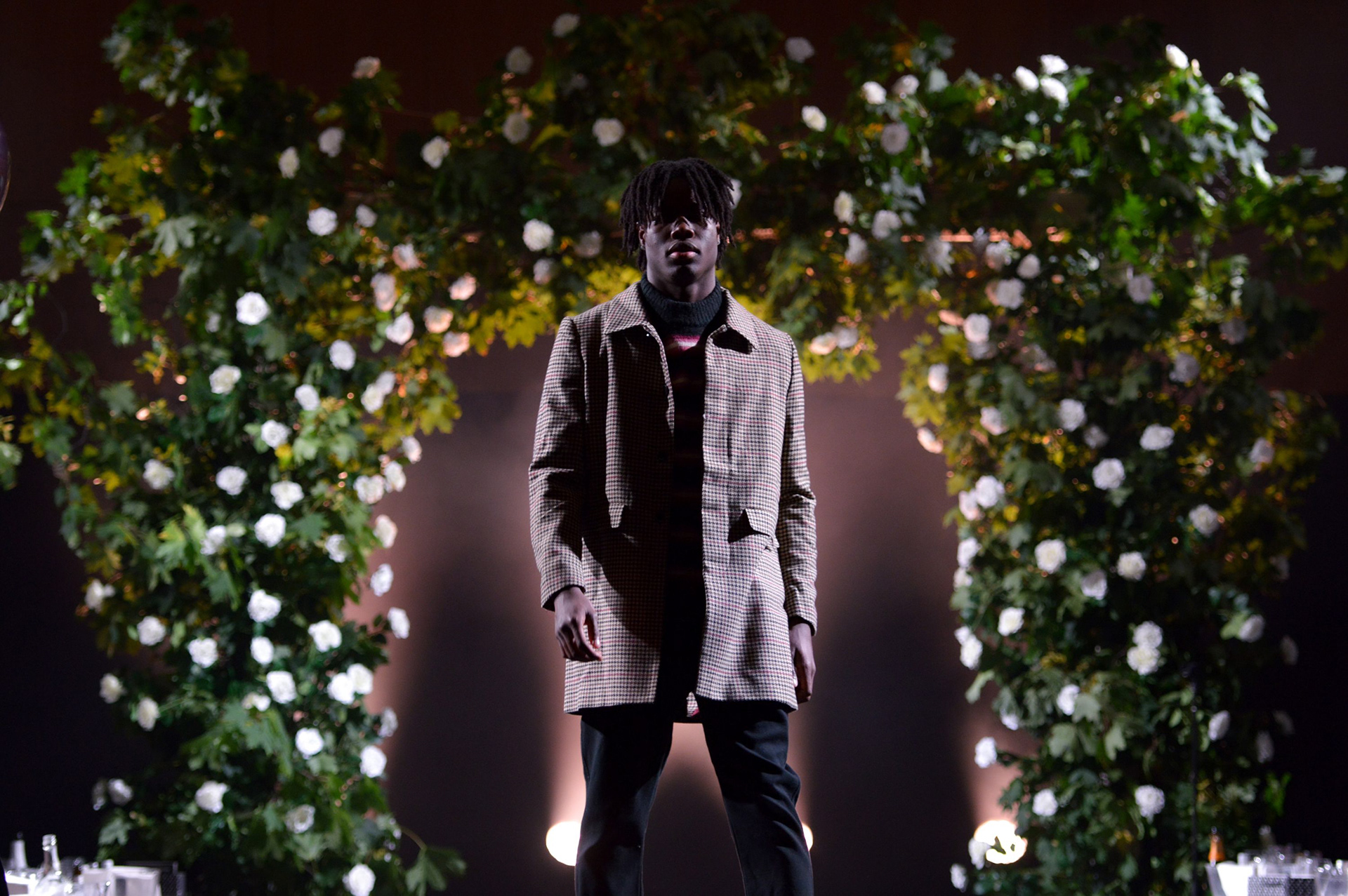 Model walking for Neon Rose at the 2019 Manchester Fashion Festival - runway photographer