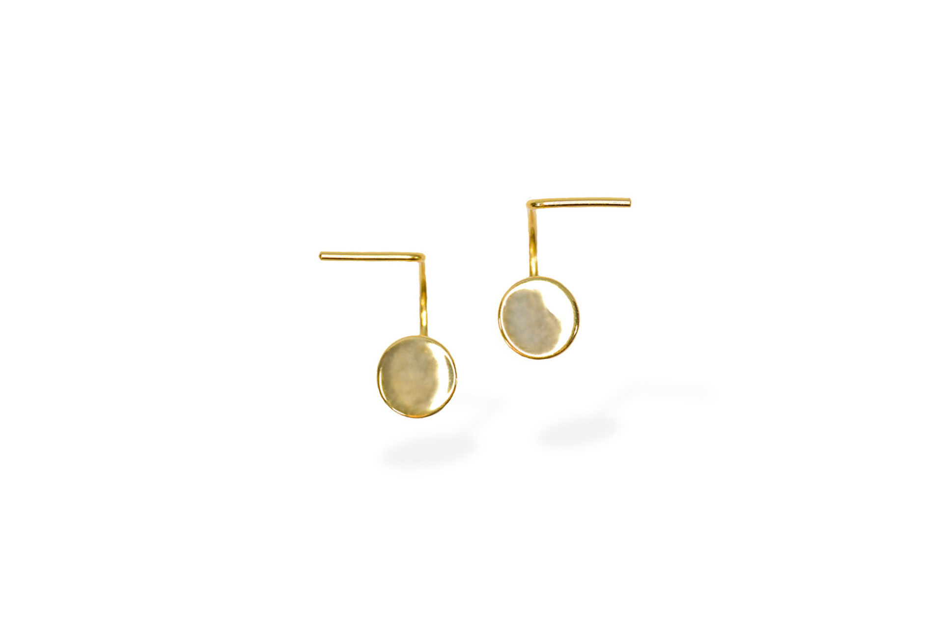 Sia Shafer gold earrings Product retail photography