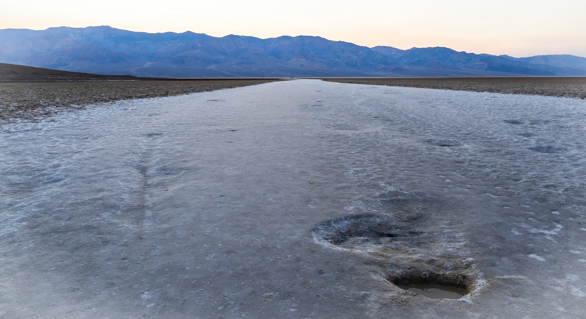Salt flat at Badwater Basin