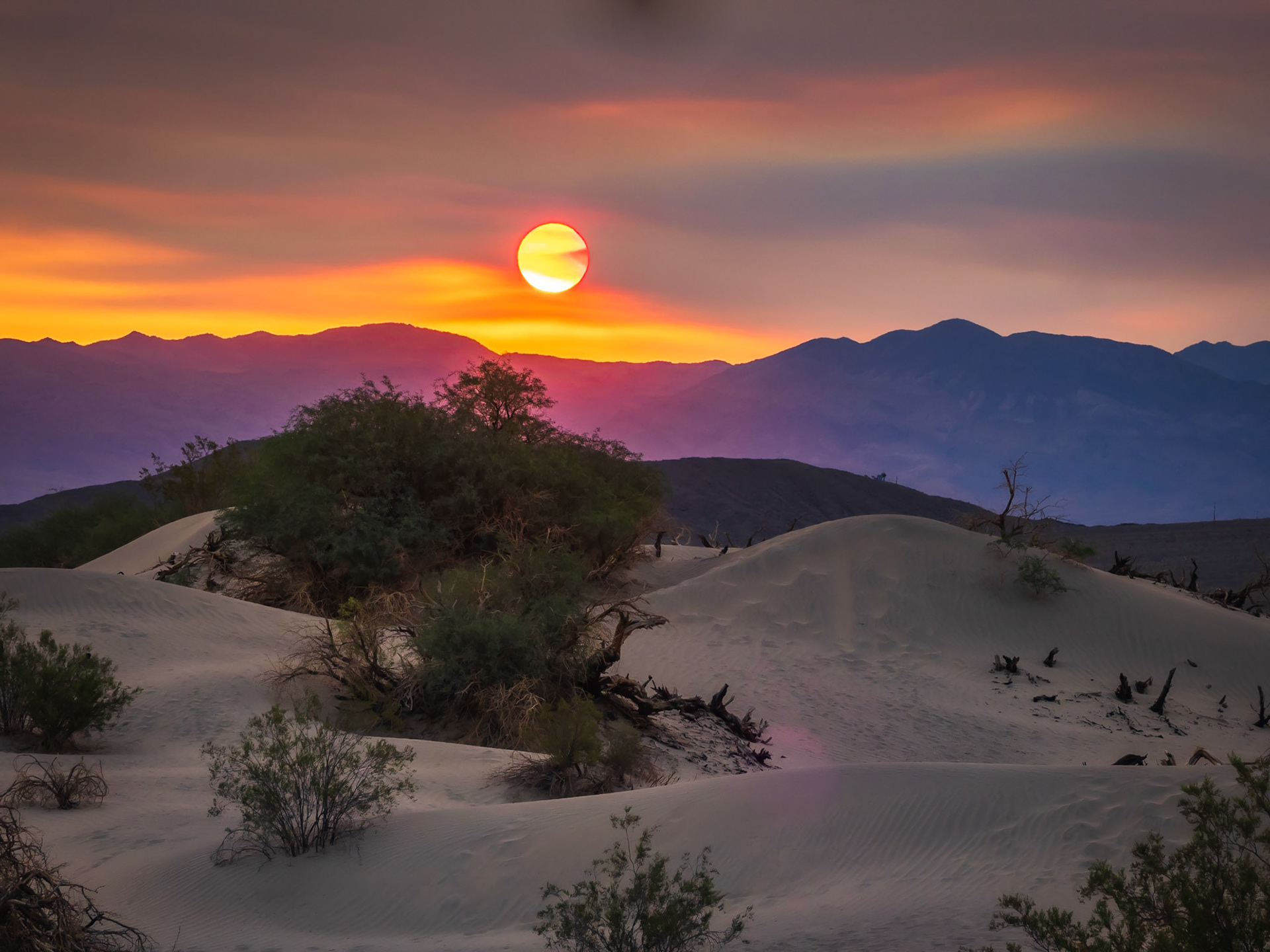 Sunrise at Mesquite Flat