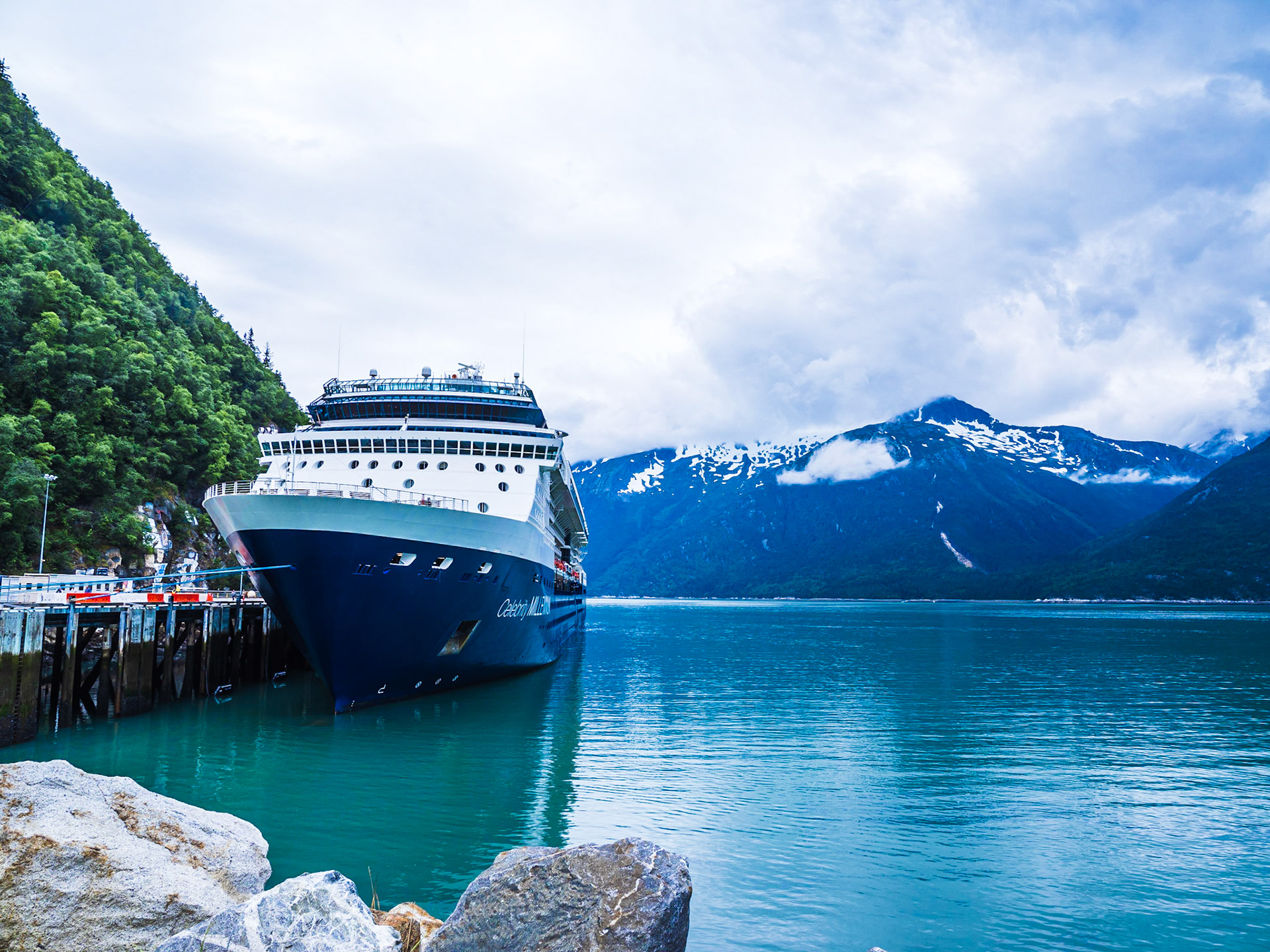 Celebrity Millennium Docked at Skagway