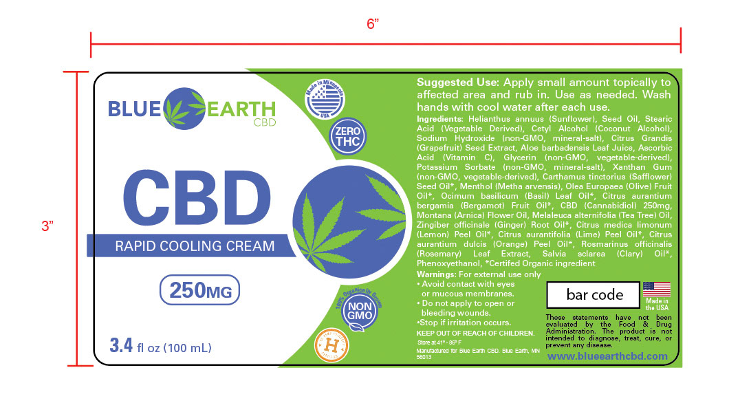 CBD Cooling Cream - Label design