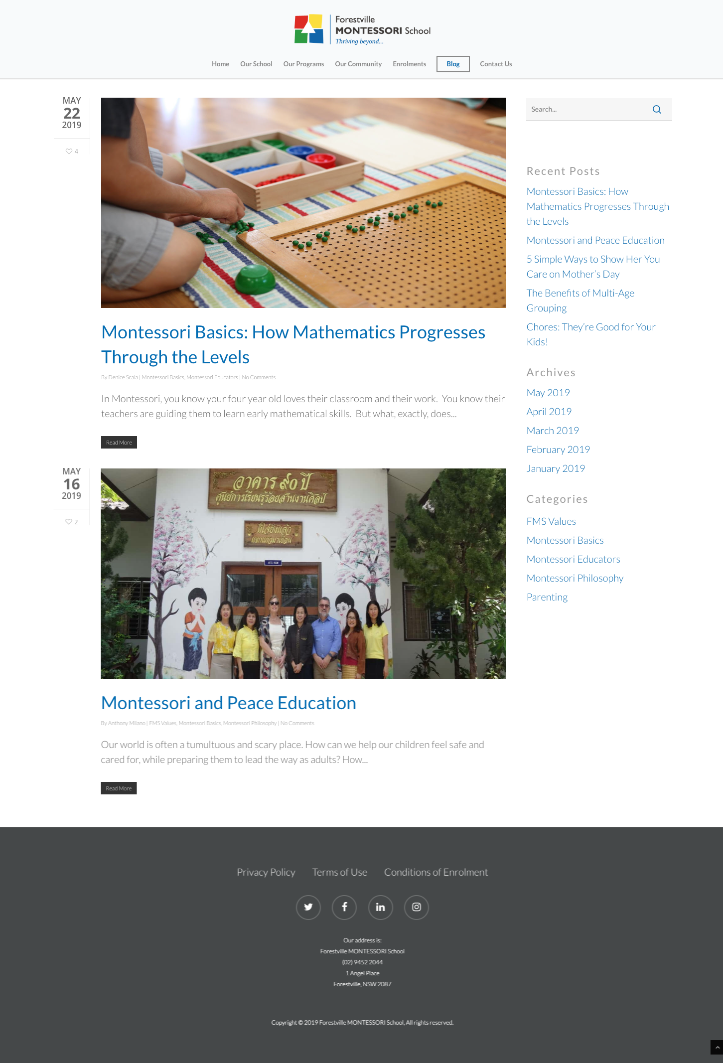 Forestville Montessori School's blog