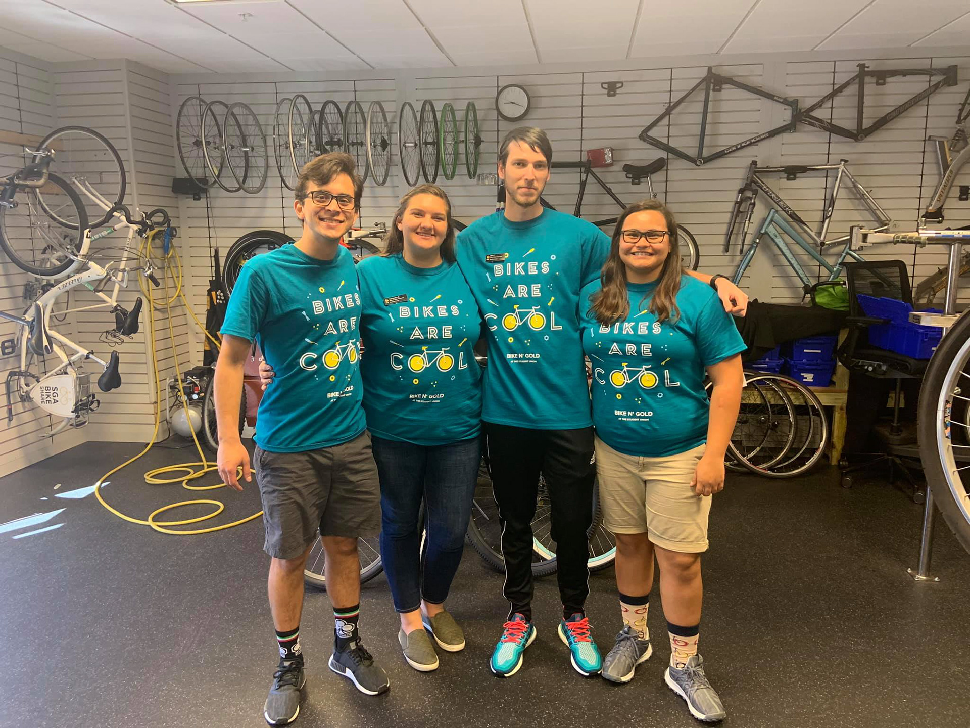 Bike N' Gold T-Shirts - worn by crew