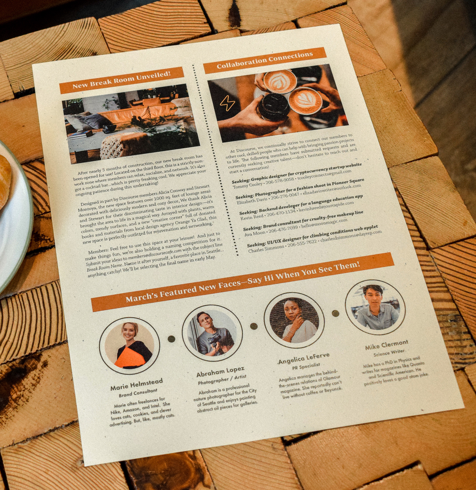 Member newsletter - Back