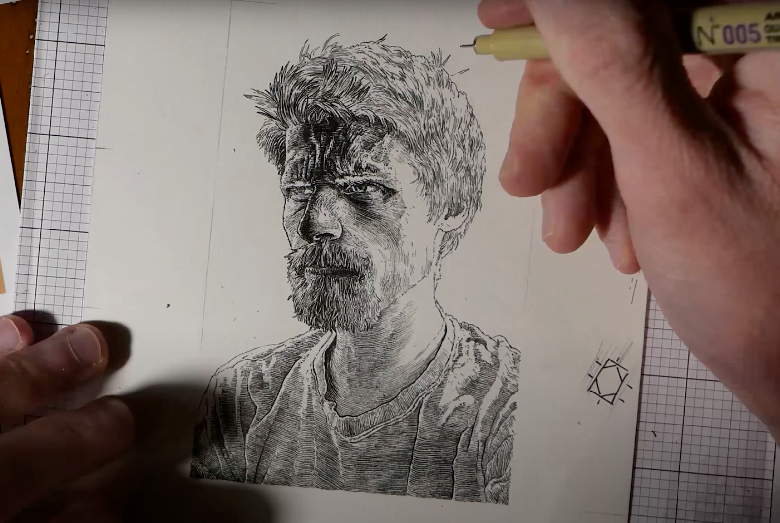 Portrait Inking Demo