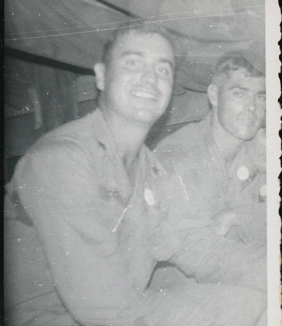 Sgt. Daniel Conte with Doc Fry