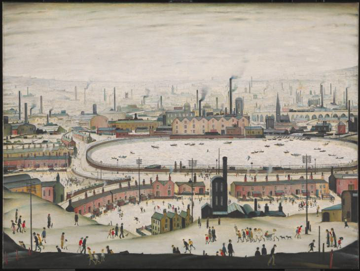 L.S.Lowry - The Pond (1950) On disply at Tate Britain