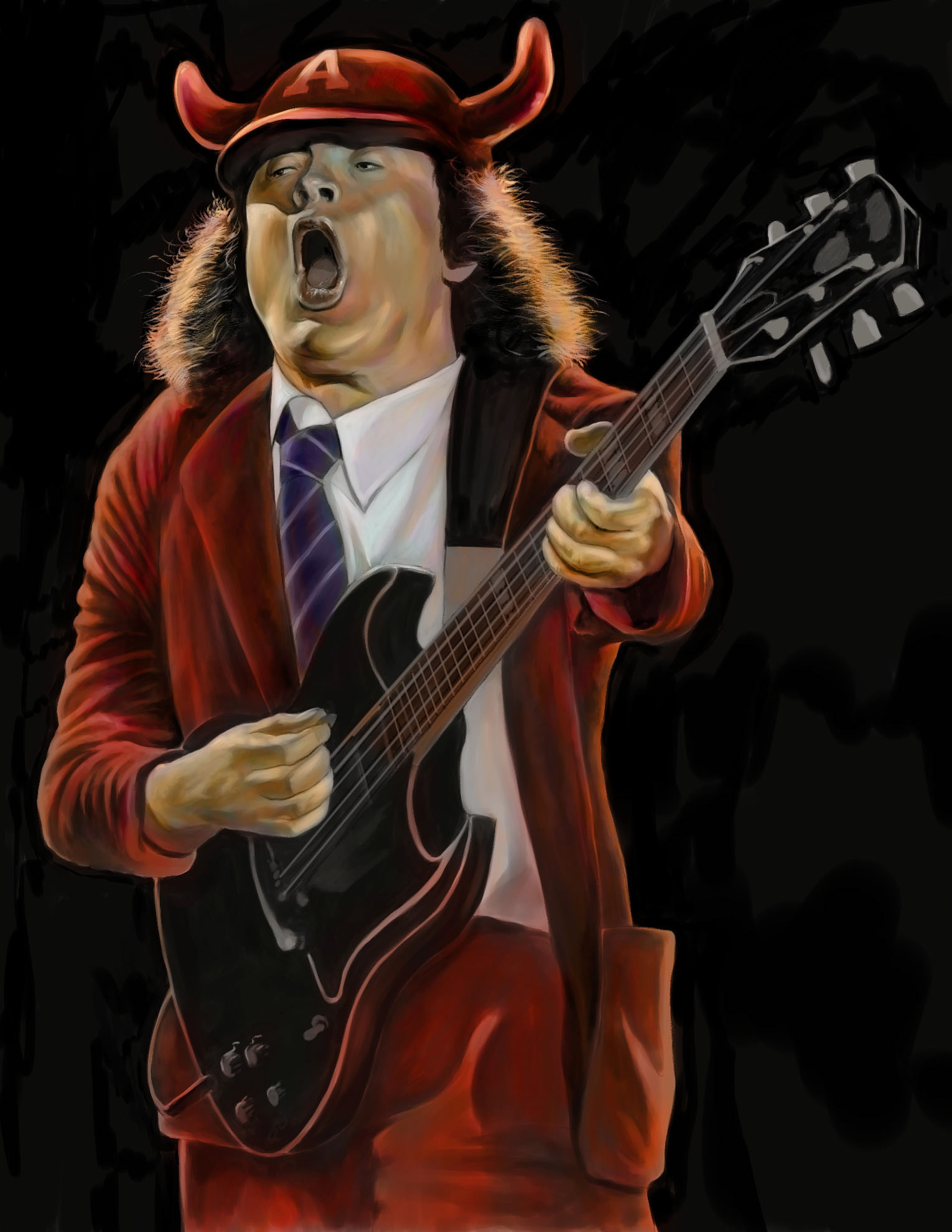 Angus's Young portrait Digital Paint