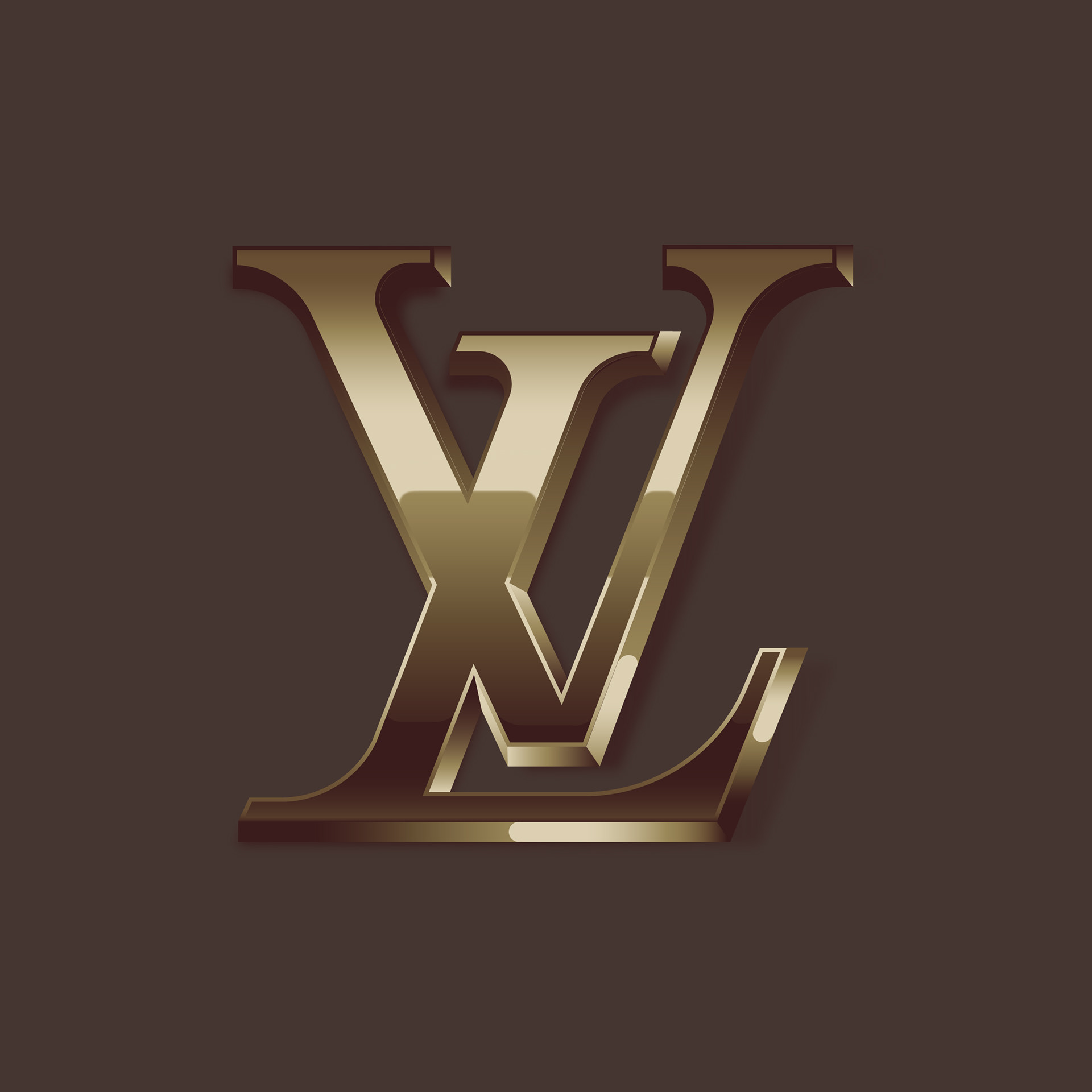 Louis Vuitton logo 3D model