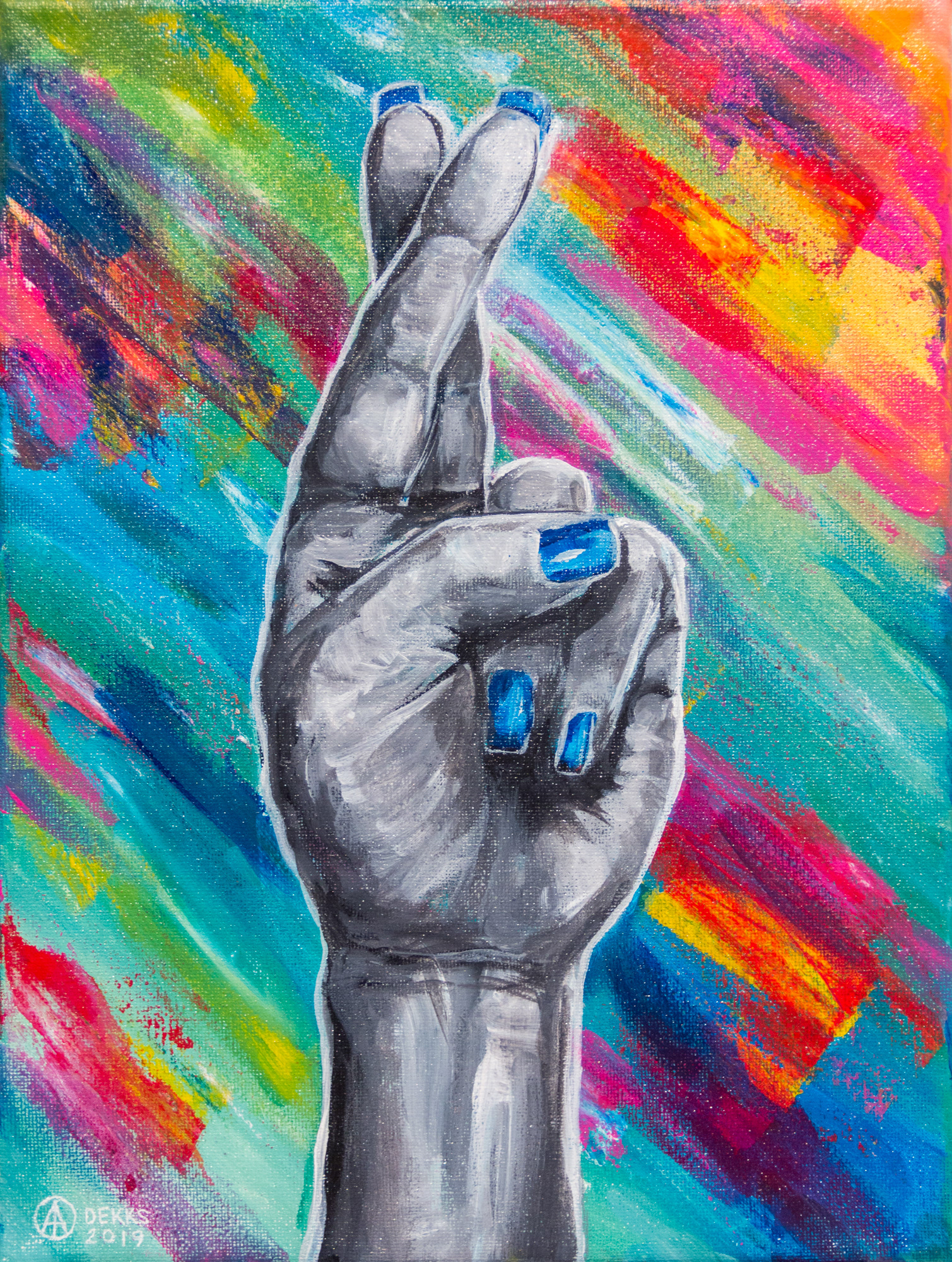 FOR SALE - "Hope for the Best" (9x12" Acrylic on Canvas)