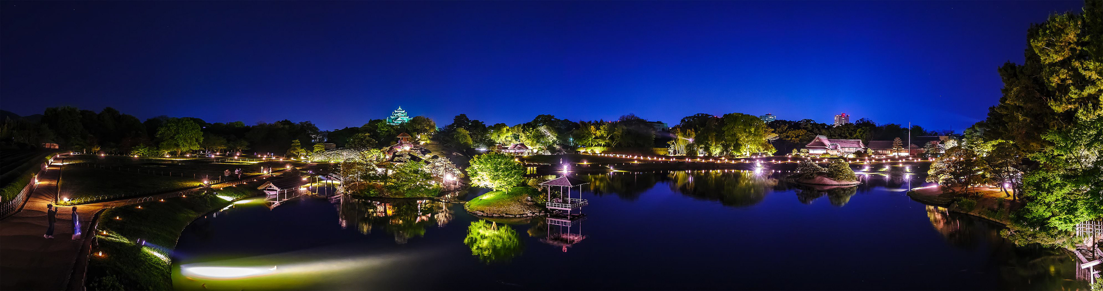 岡山後楽園幻想庭園パノラマ／岡山県岡山市