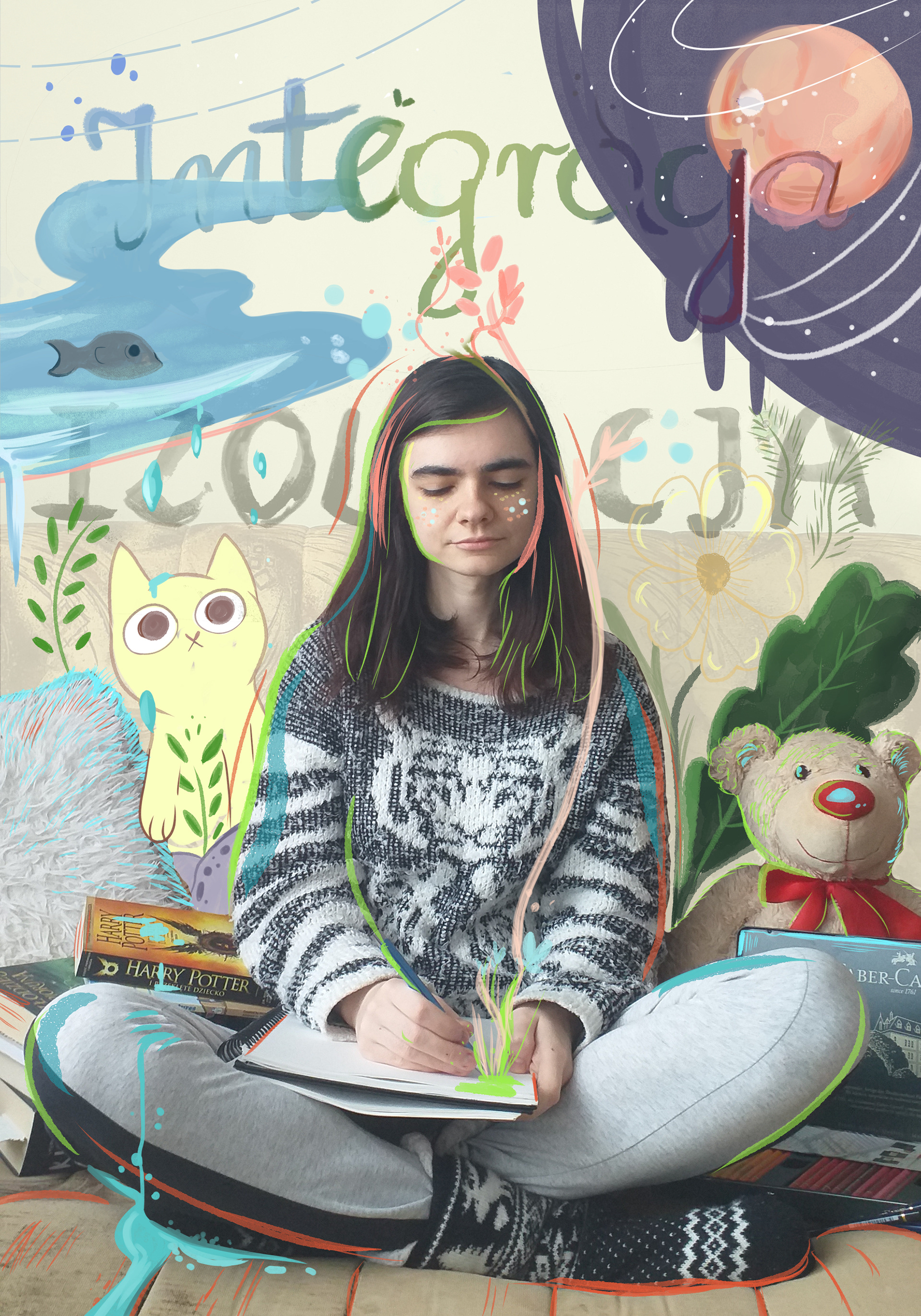 Małgorzata Samojedna Plakat Integracja/Izolacja/ III r. SW