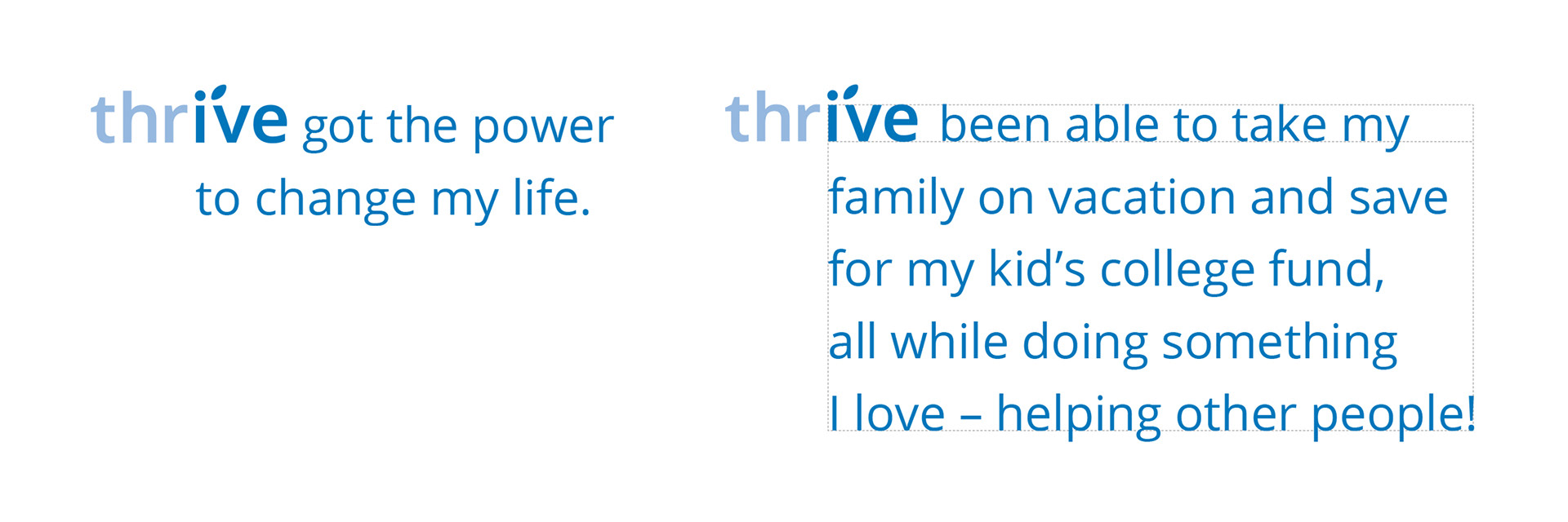 thrive logo contraction diagram