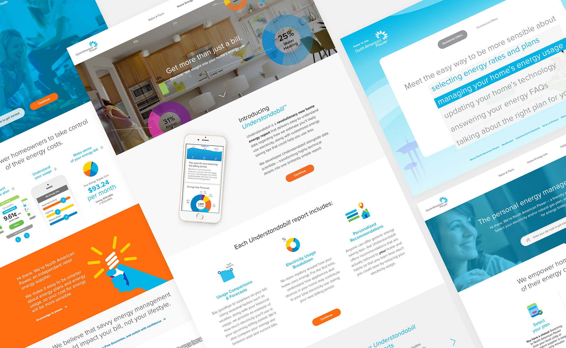 energy marketing company website design concepts