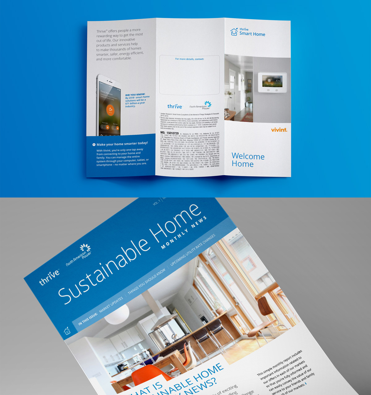thrive brochure design