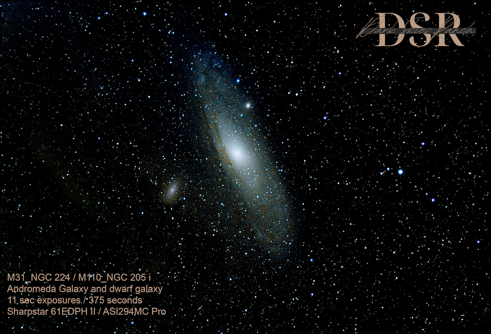 M31_M110 Andromeda Galaxy with Satellite