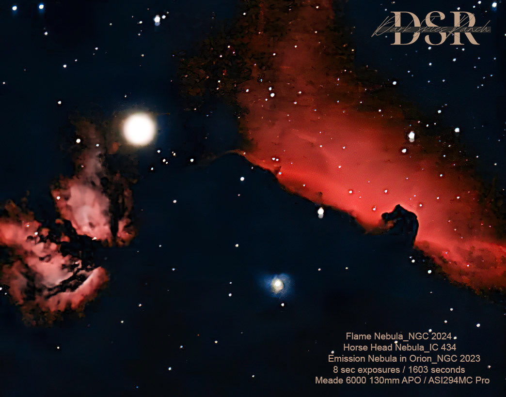 Flame_Horsehead_NGC2024 Nebulae