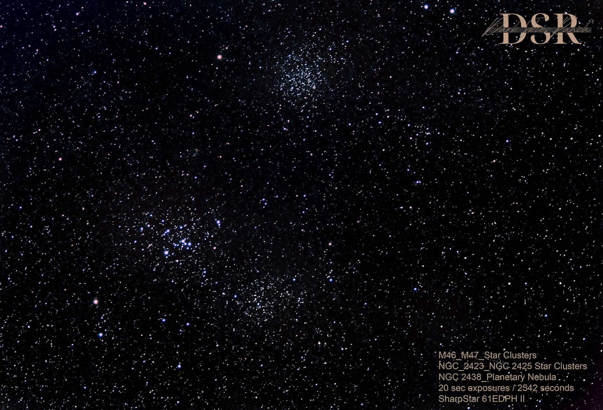 M46_M47 Open clusters in Puppis