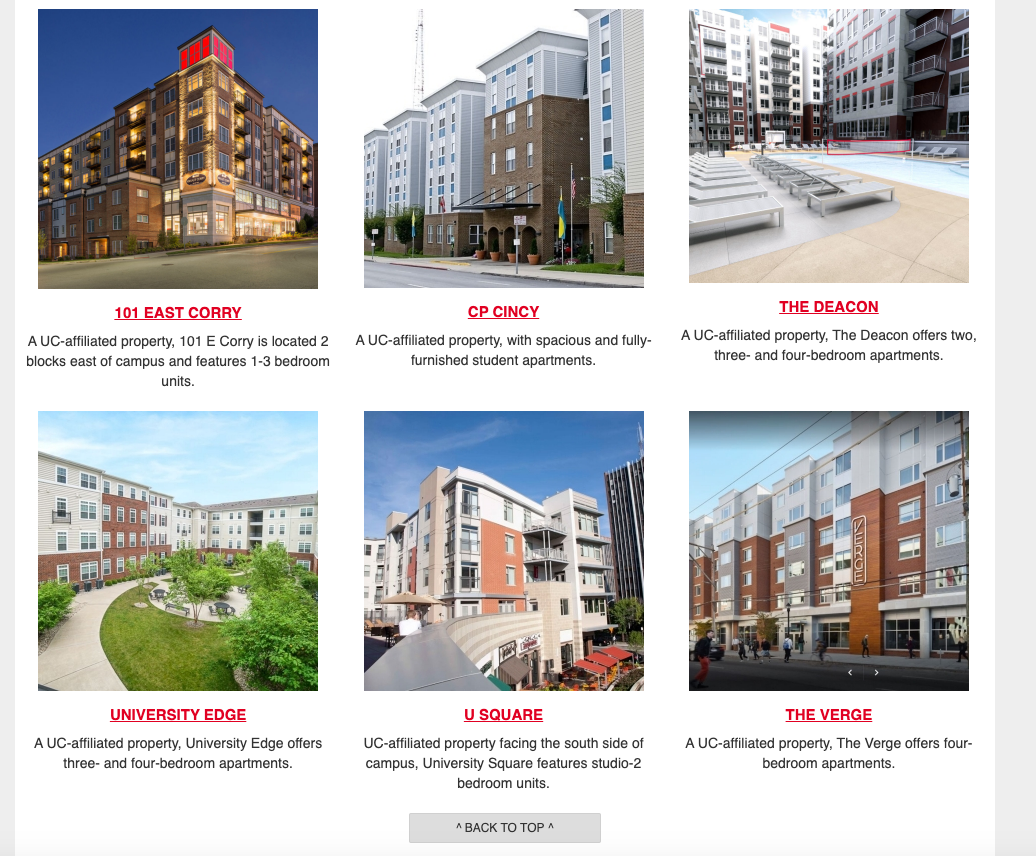 Melissa Neeley Nicolini University Of Cincinnati Website Redesign Project
