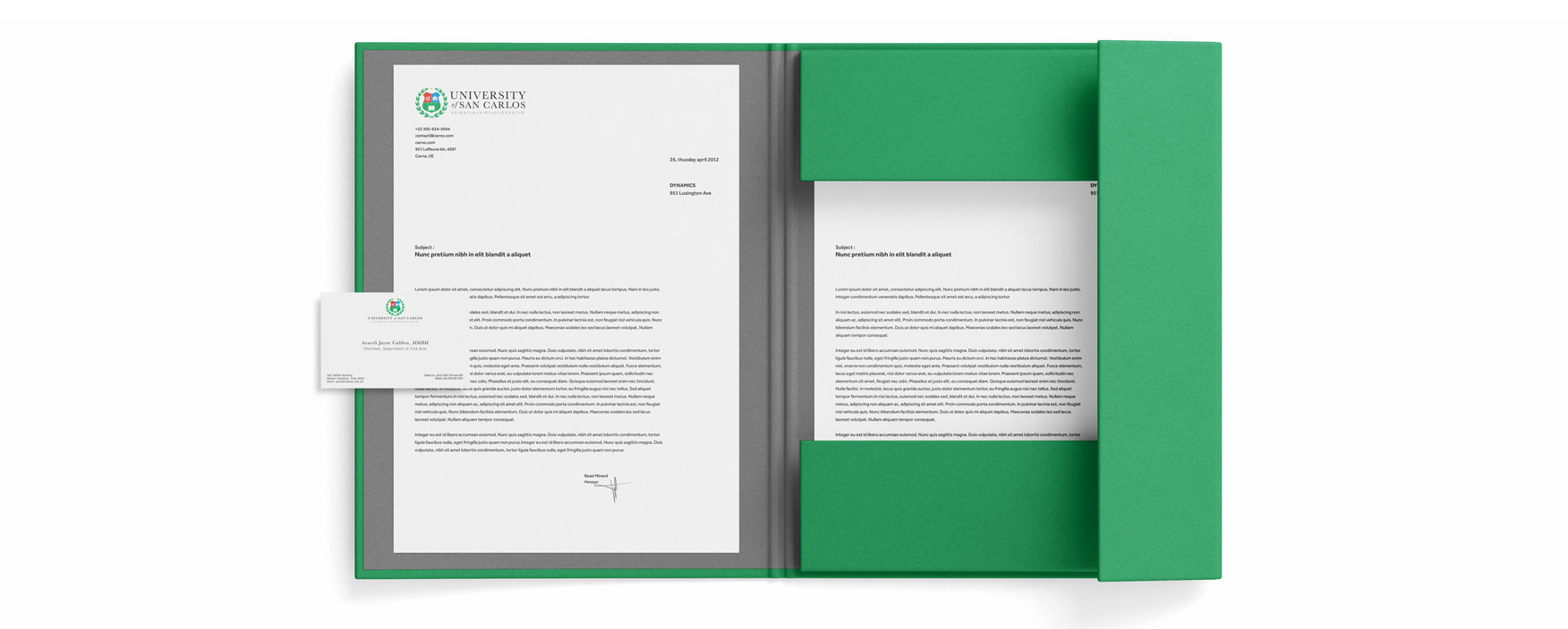 University of San Carlos enrolment folder image