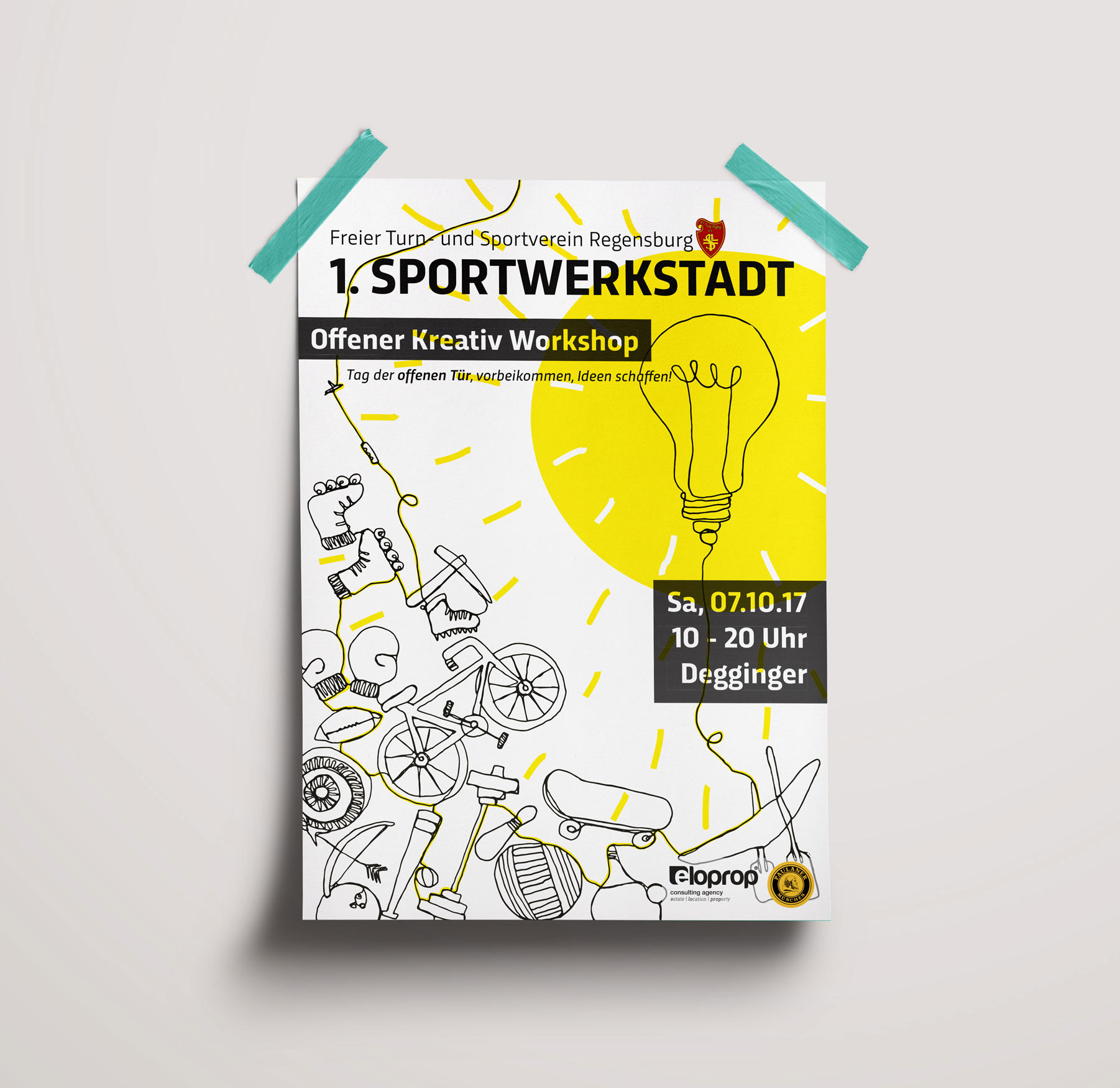 ILLUSTRATION, PLAKAT, FREIER TUS