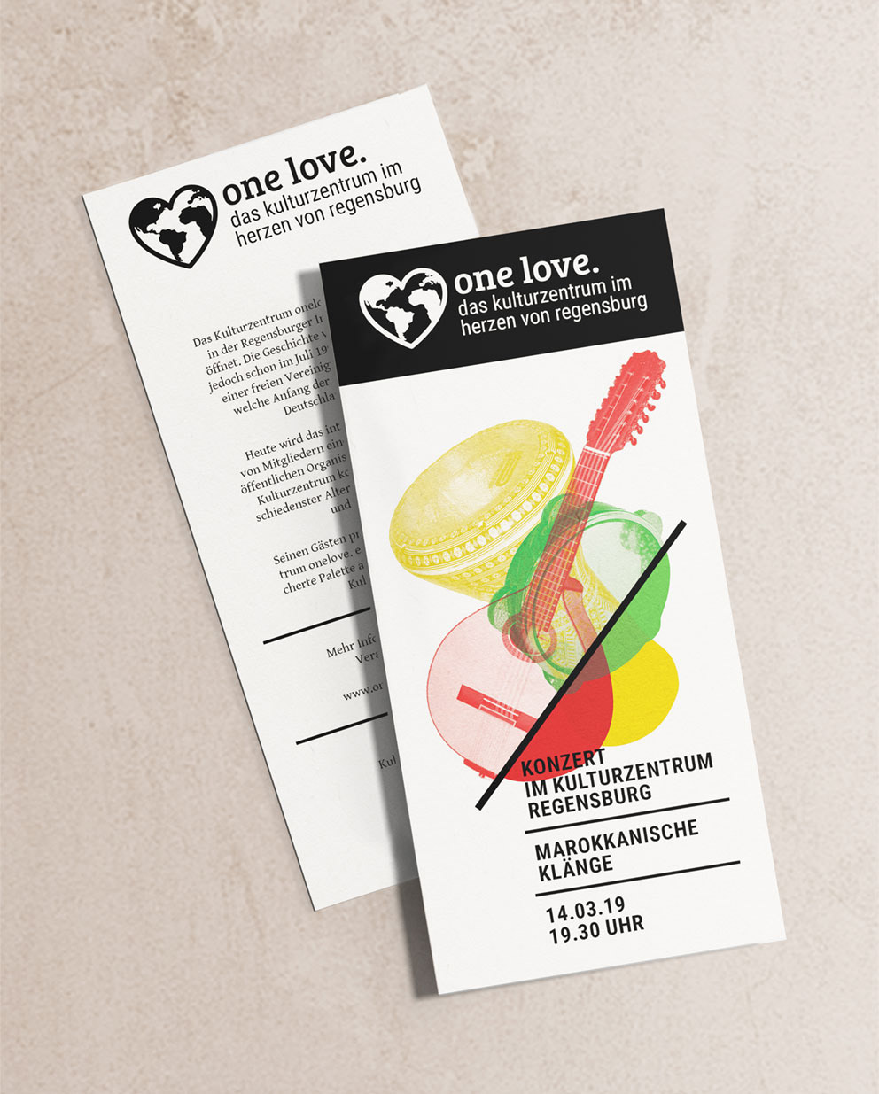 LOGO & FLYERGESTALTUNG, one love.