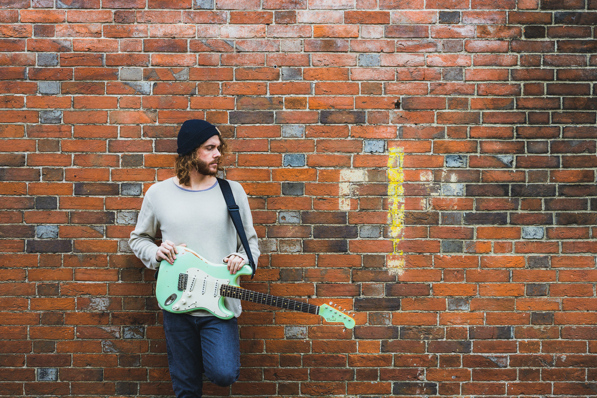 Shots of guitarist Sam Bell for promotional use