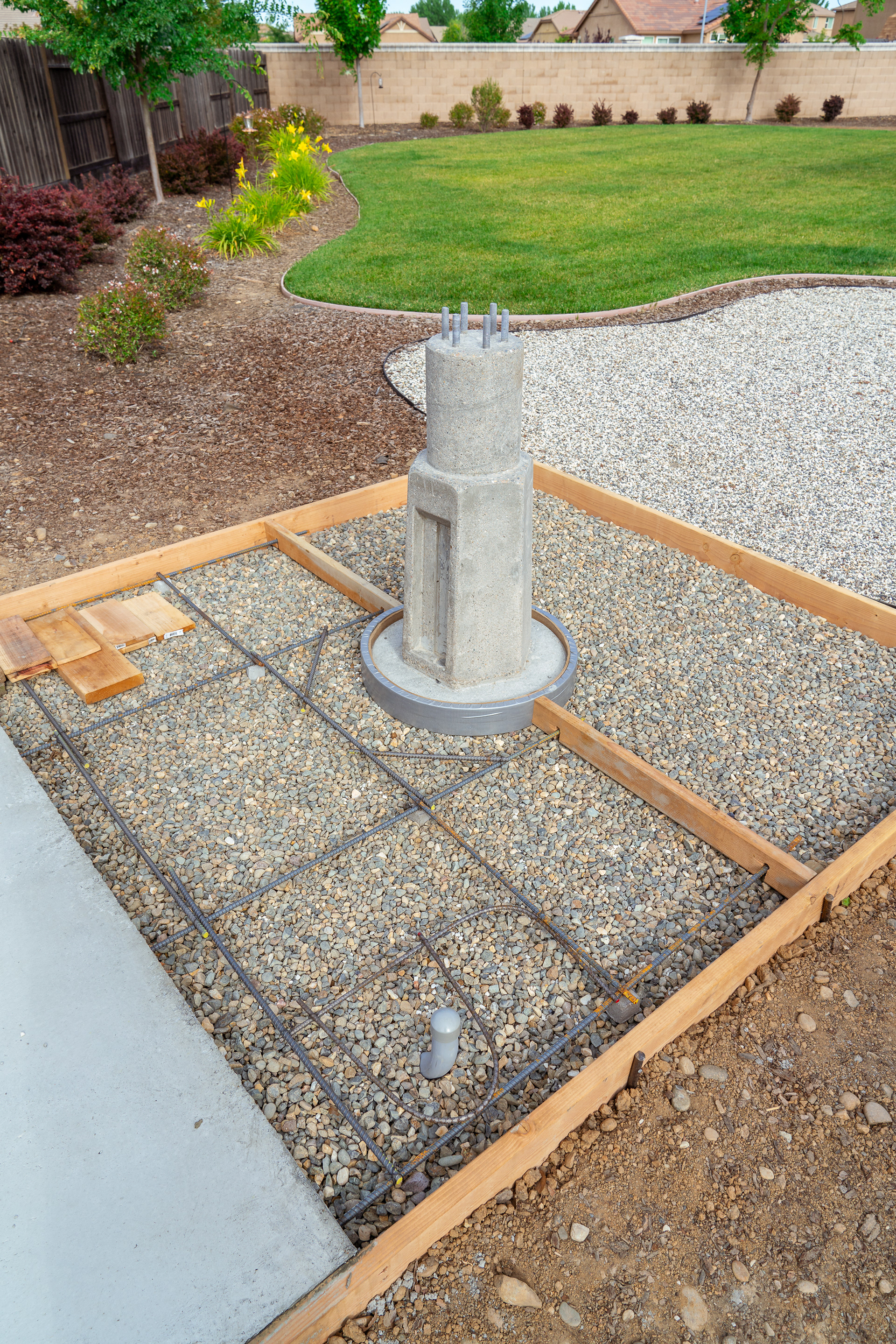 Pier base isolated