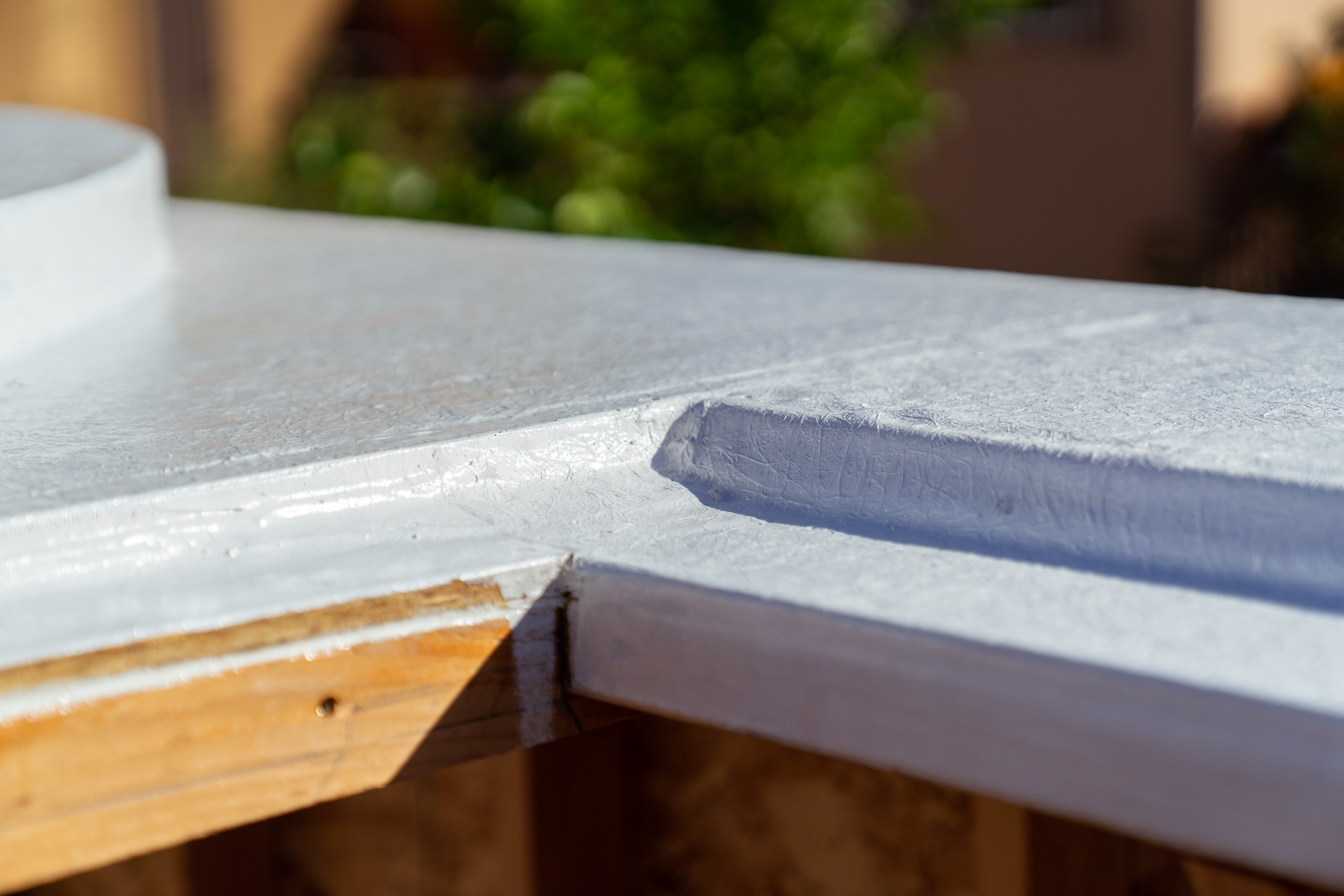 Sloped surface for drainage